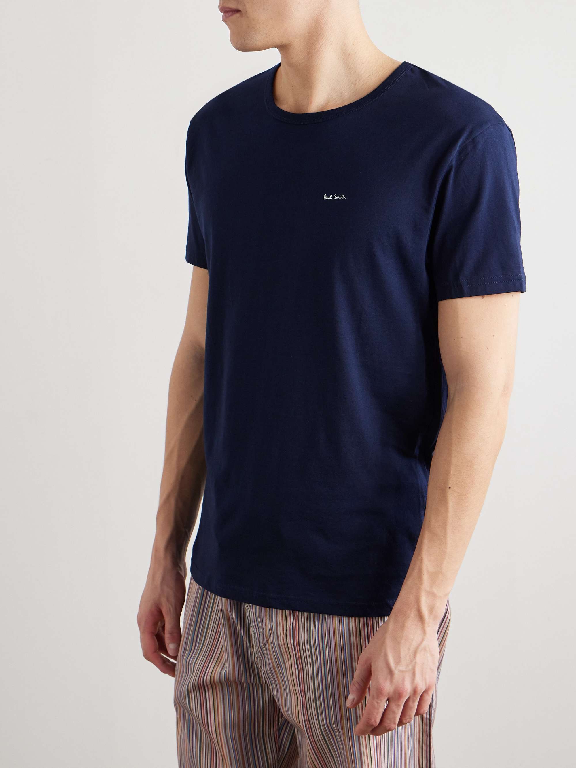Three-Pack Logo-Print Cotton-Jersey T-Shirts view