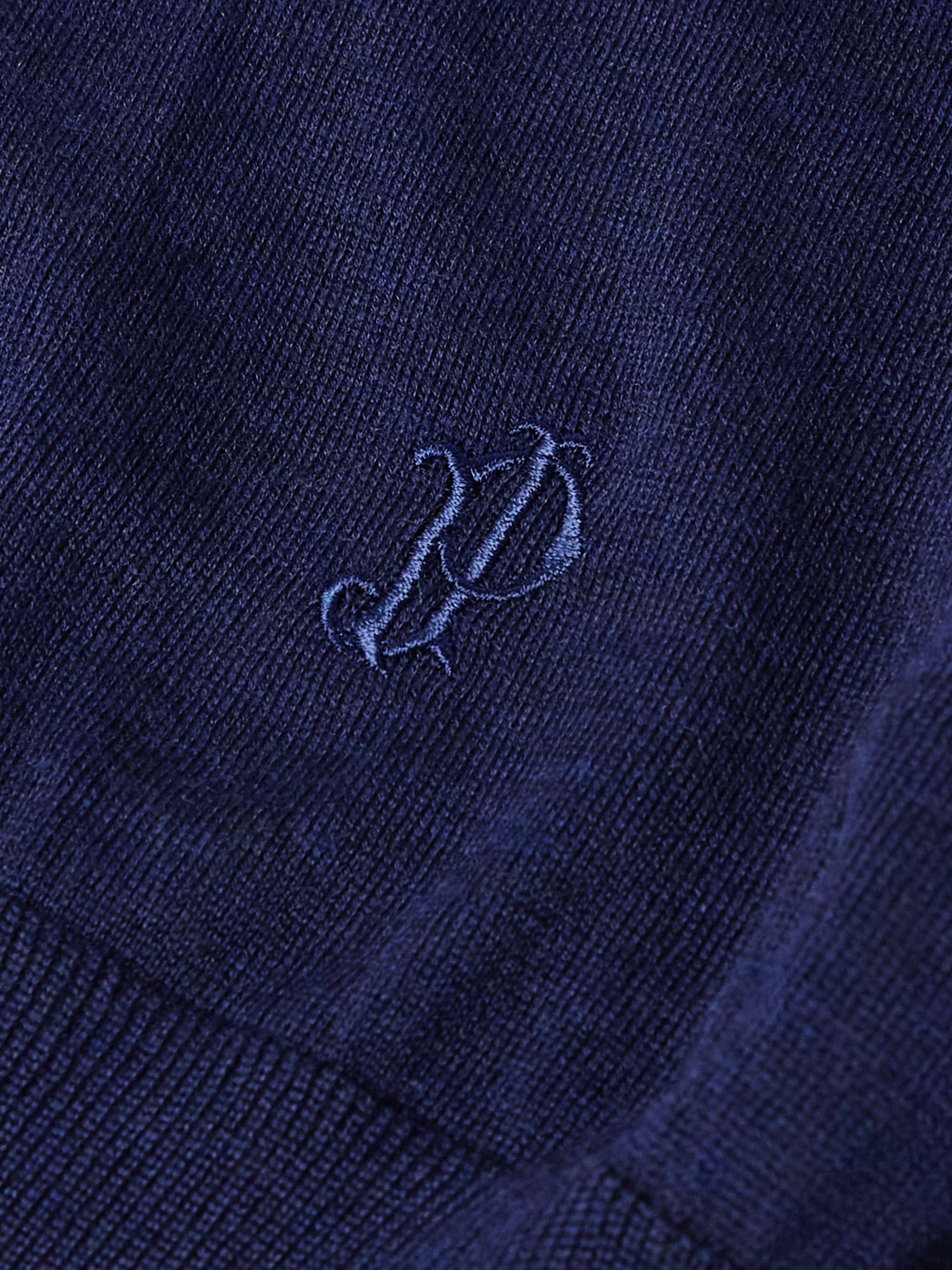 Logo-Embroidered Merino Wool Sweater view
