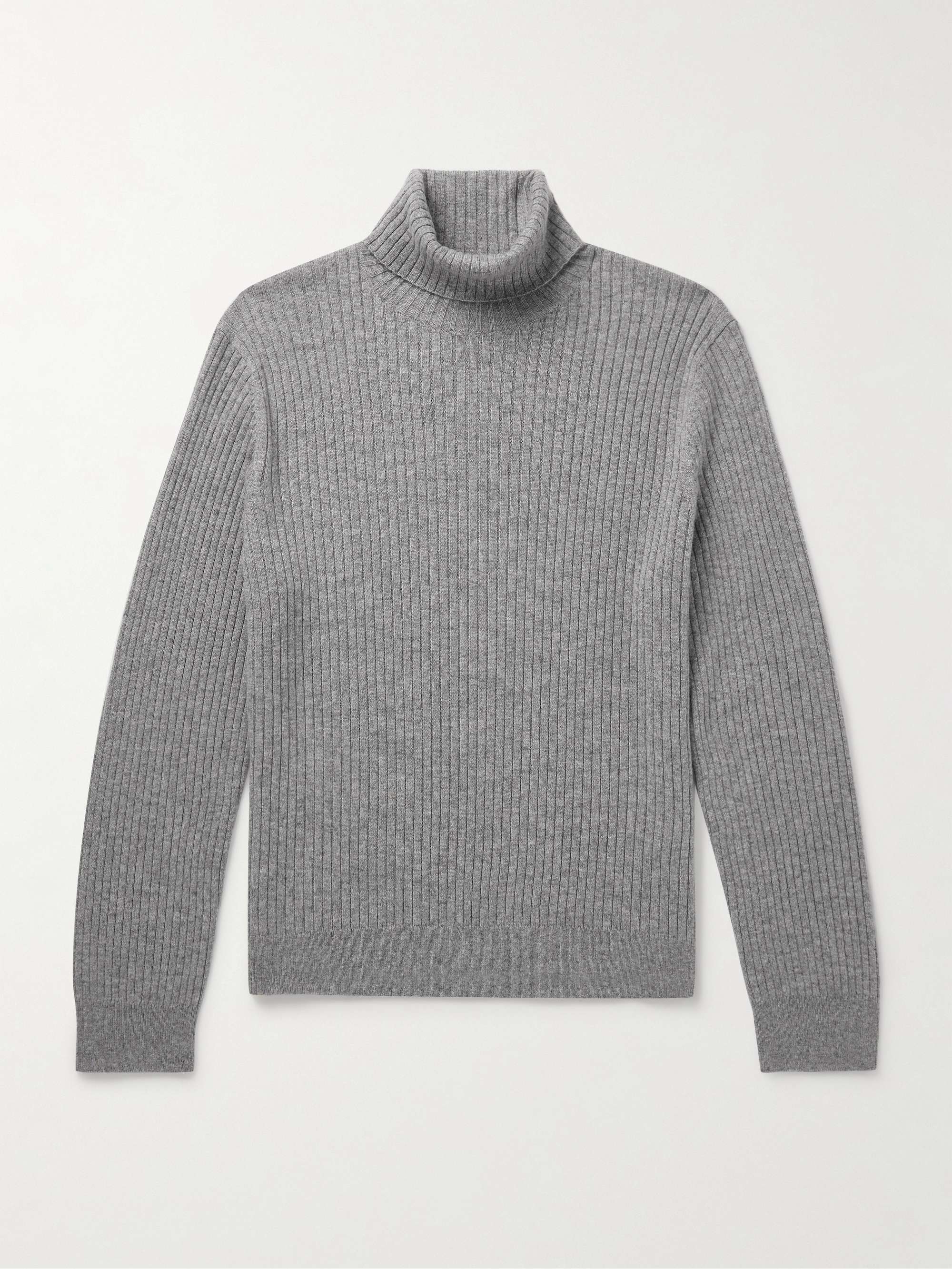 Cole Slim-Fit Ribbed Cashmere Rollneck Sweater view