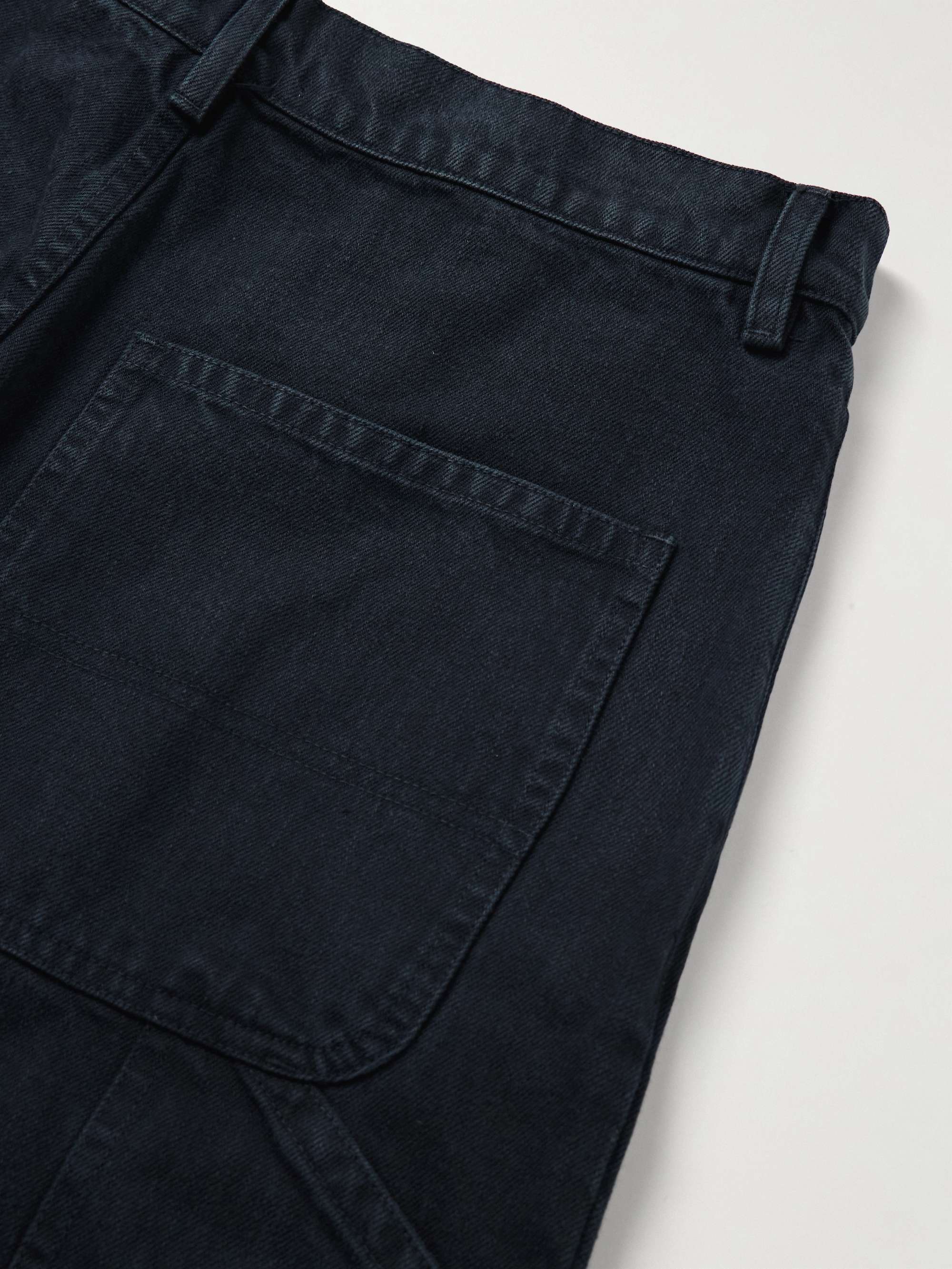 Emir Straight-Leg Cotton-Blend Twill Trousers view