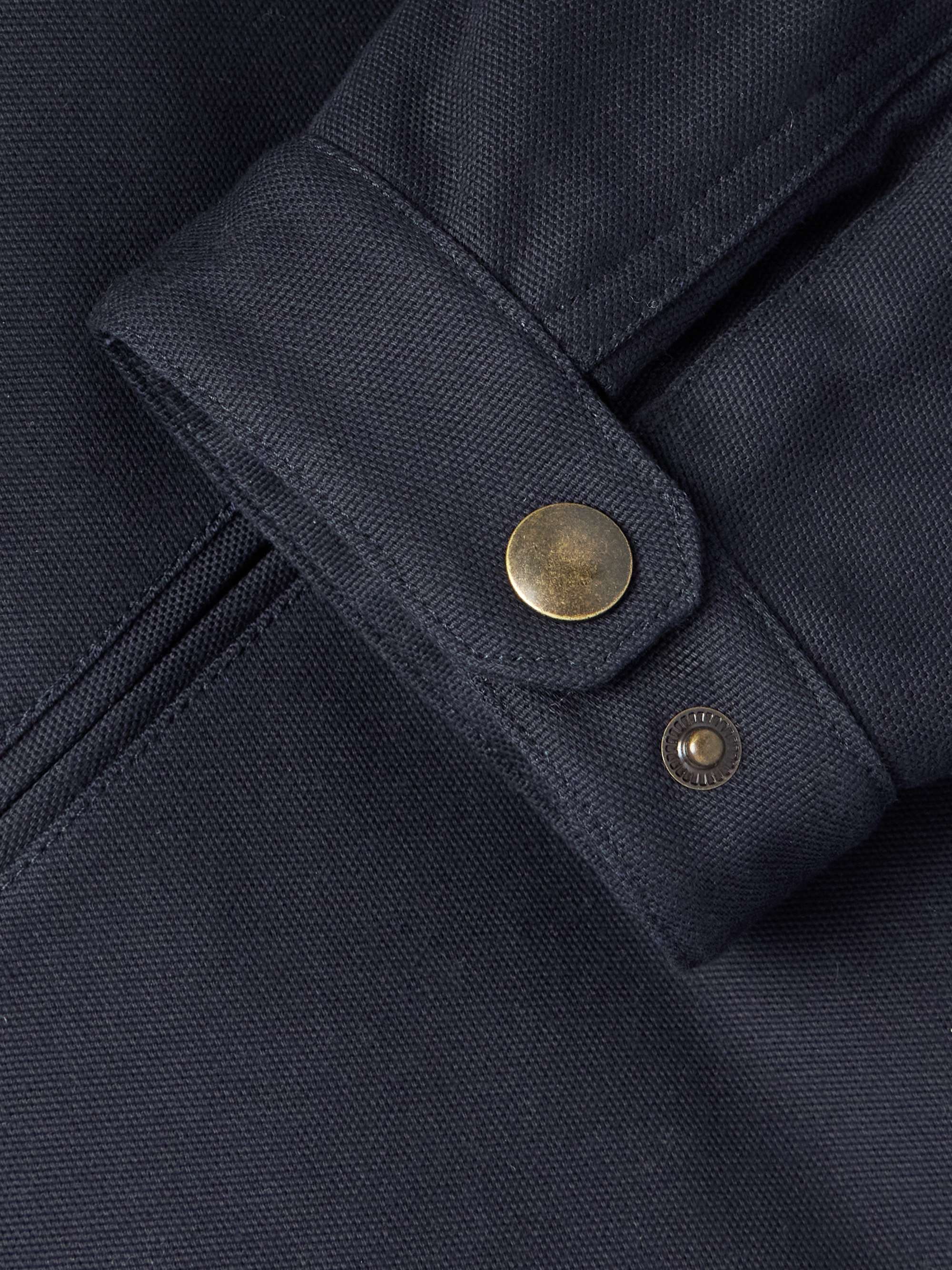 Caspian Corduroy-Trimmed Cotton-Canvas Jacket view