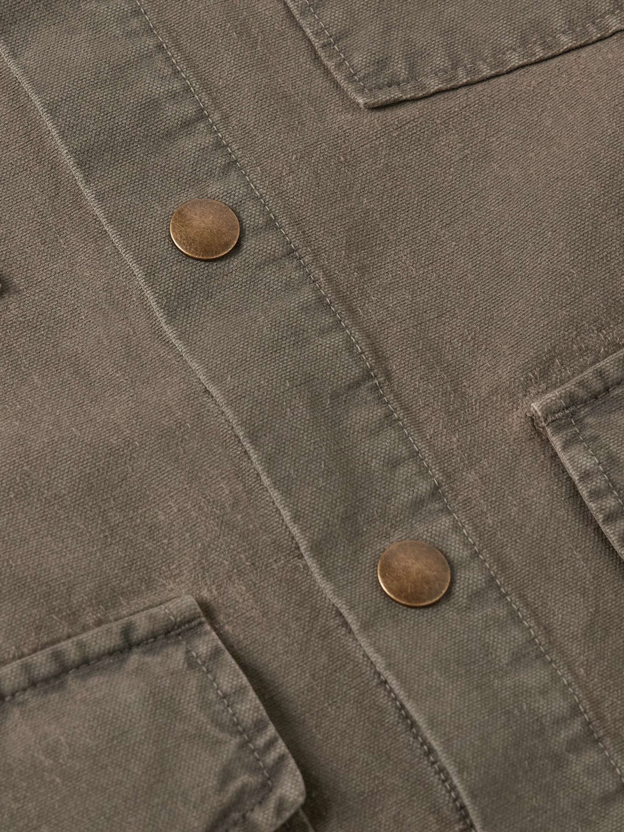 Harold Brushed Cotton-Canvas Overshirt view