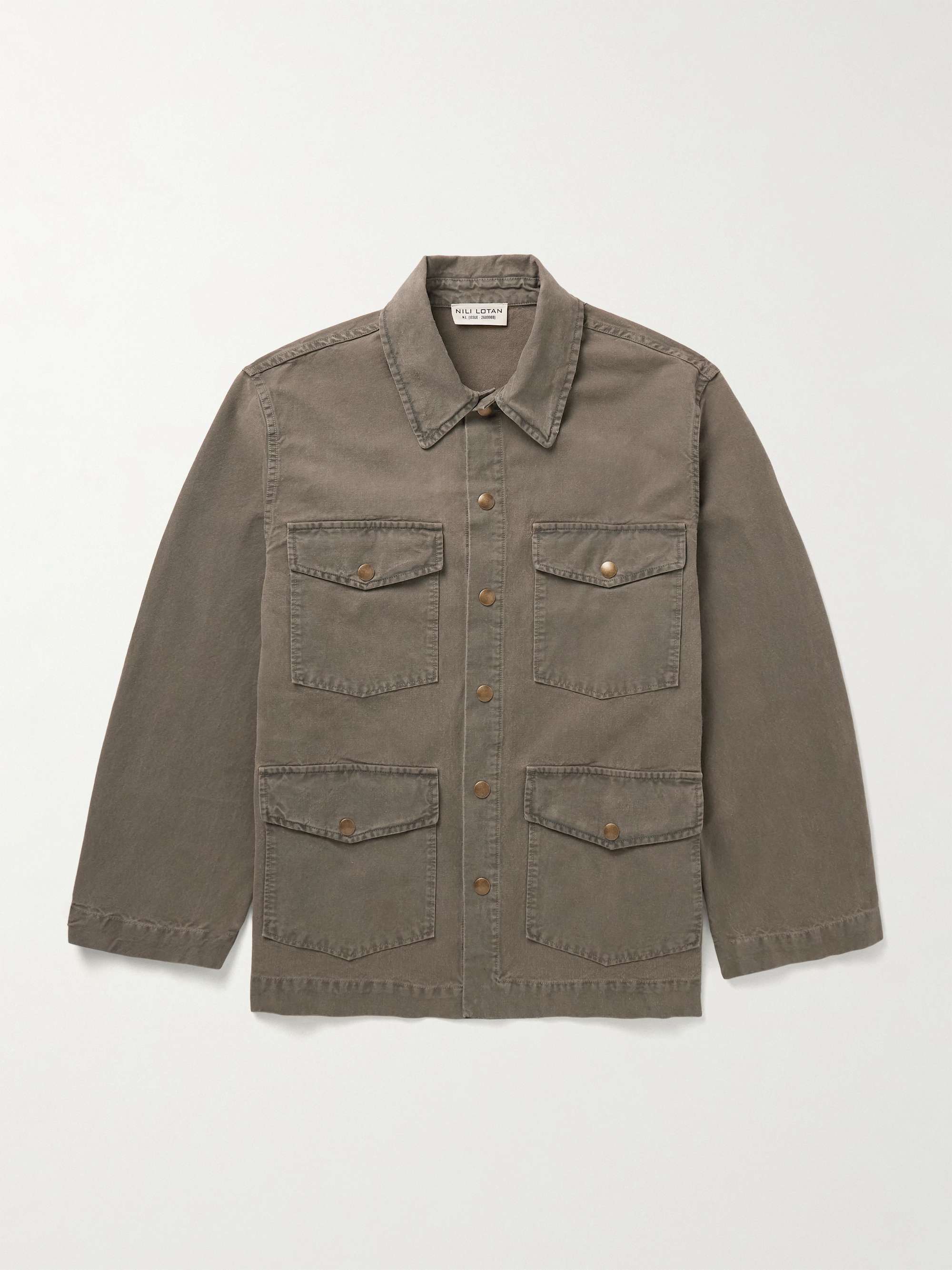 Harold Brushed Cotton-Canvas Overshirt view