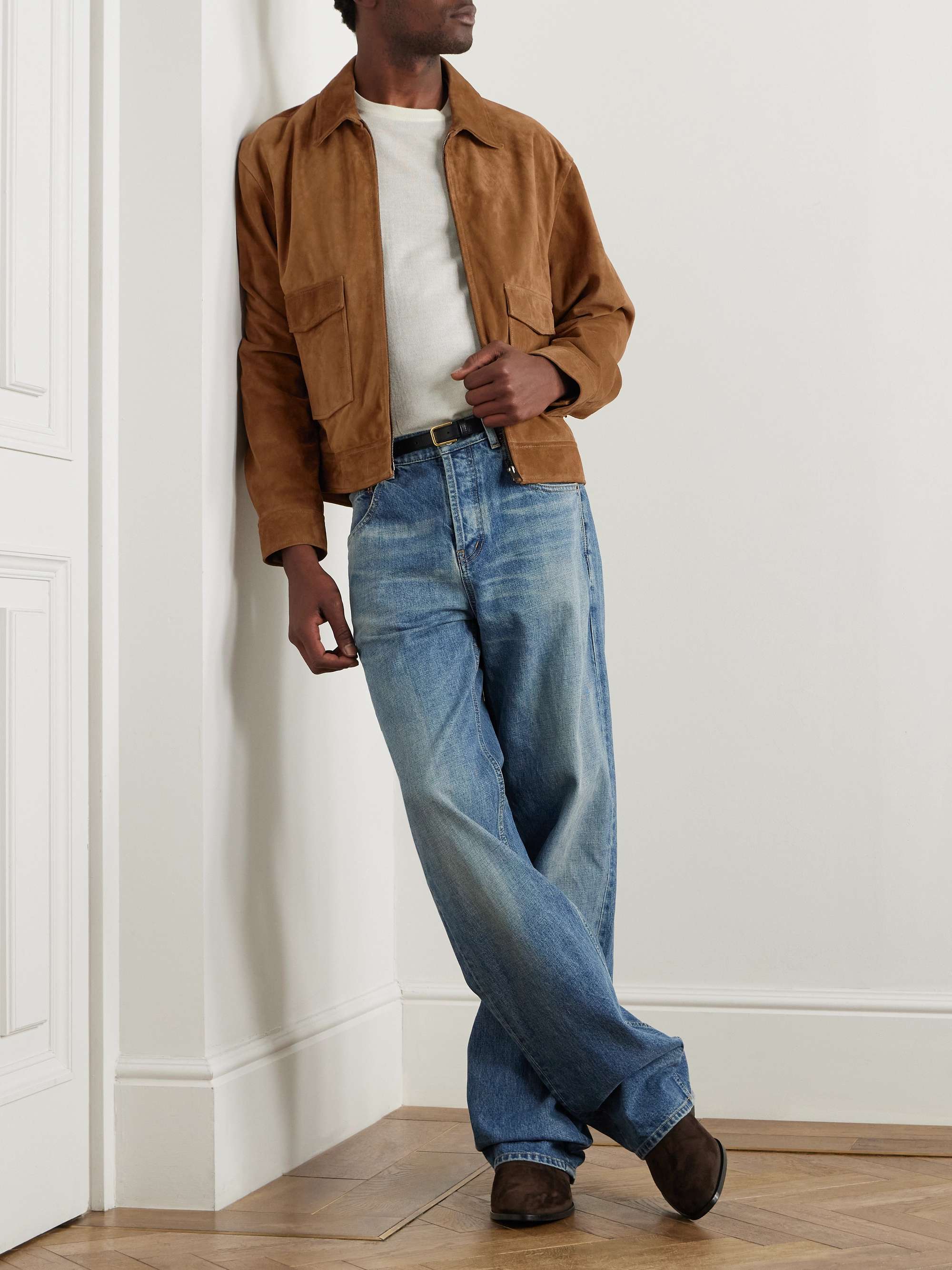 Majorca Suede Trucker Jacket view