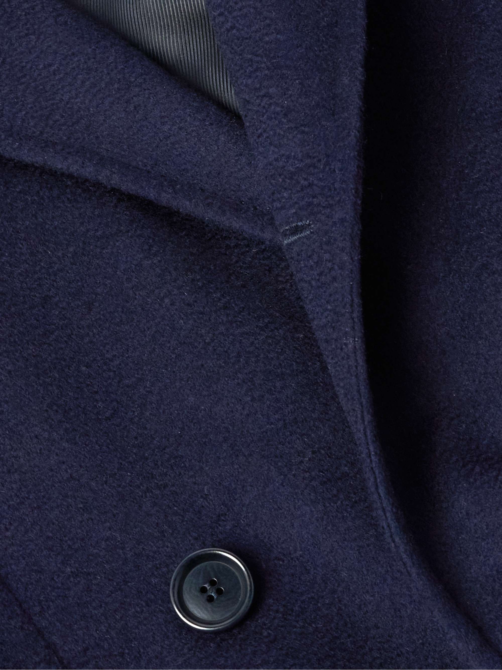 Double-Breasted Wool and Cashmere-Blend Coat view