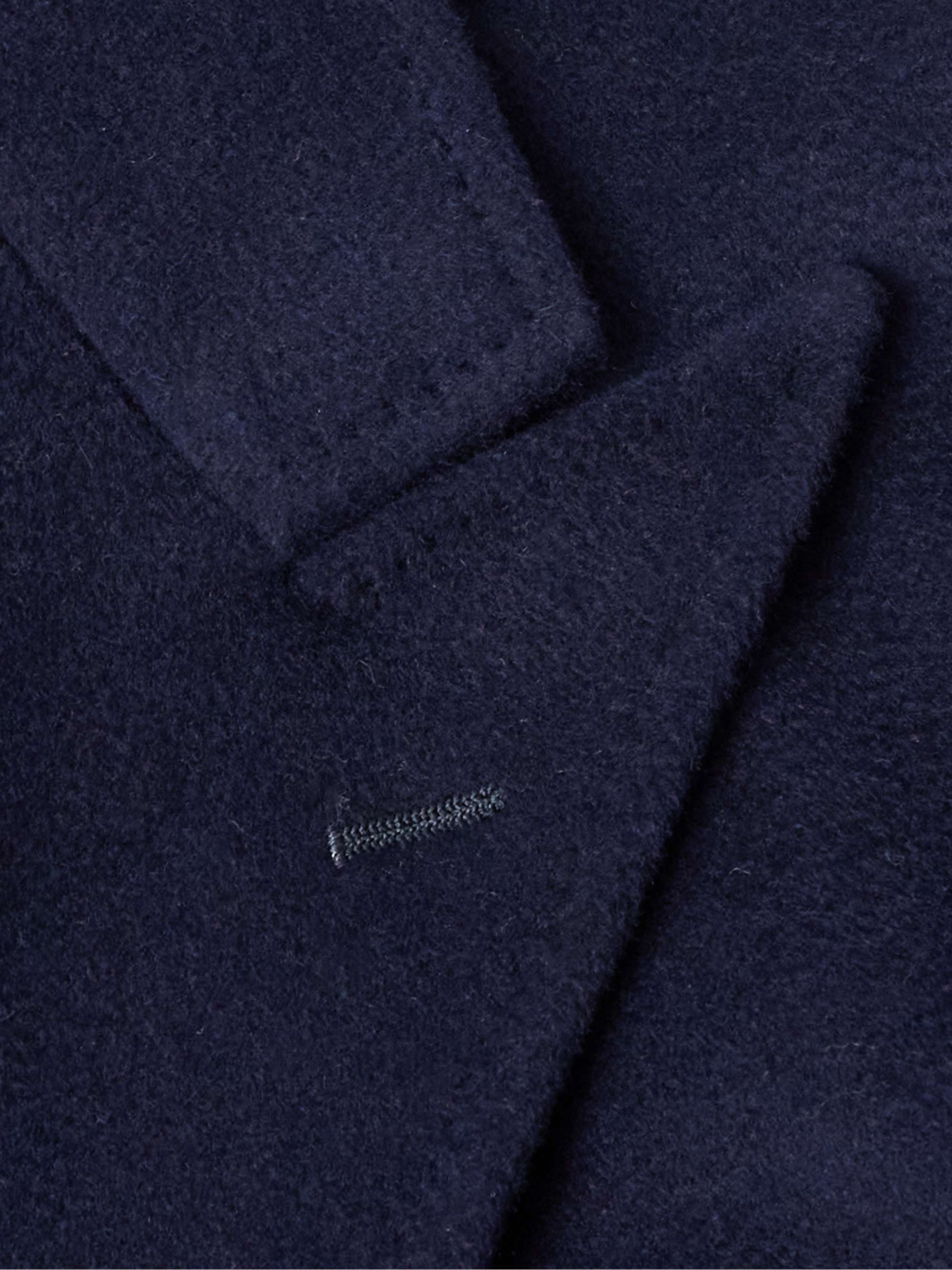 Double-Breasted Wool and Cashmere-Blend Coat view