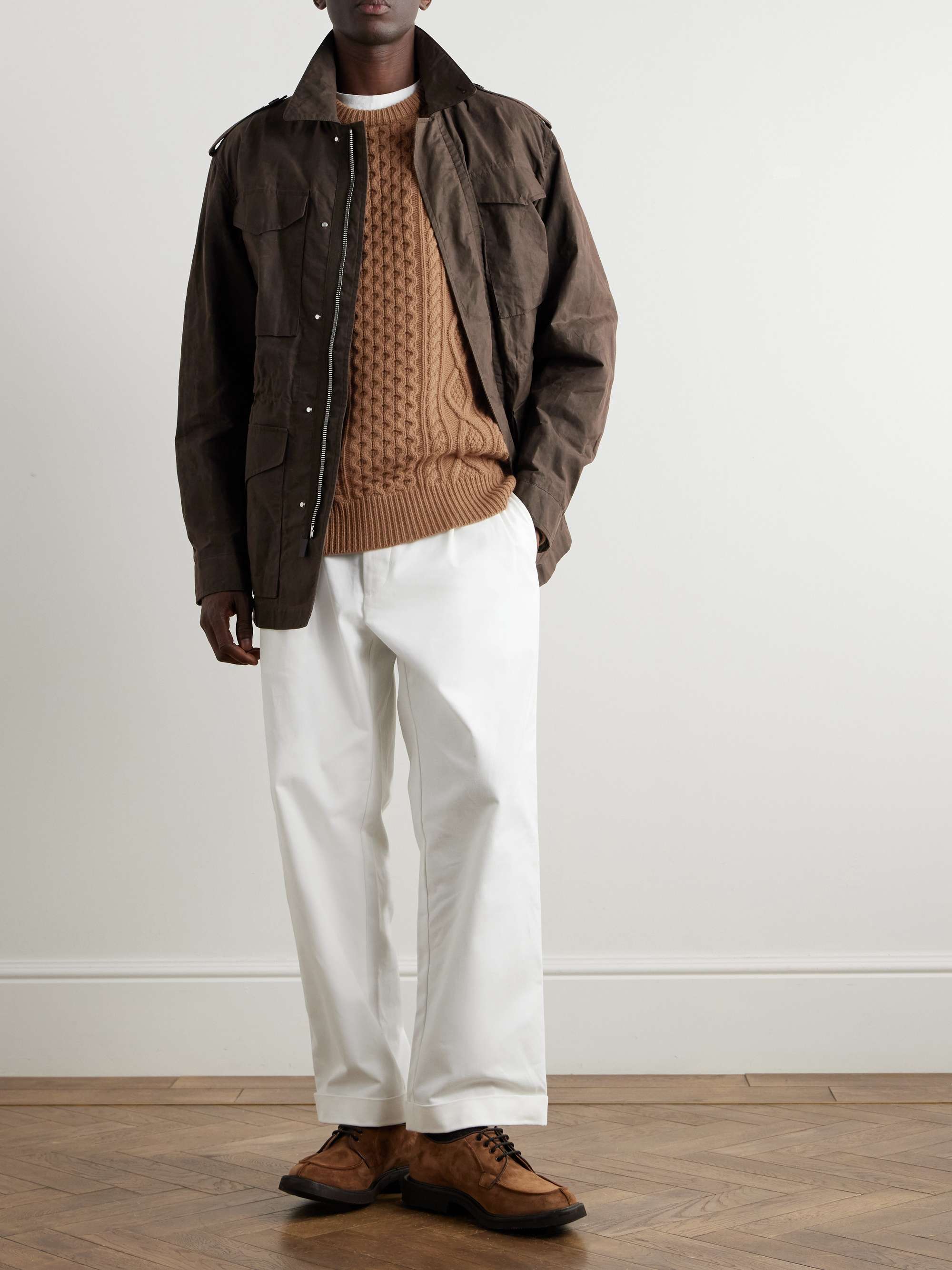 Pescatore Cable-Knit Virgin Wool Sweater view