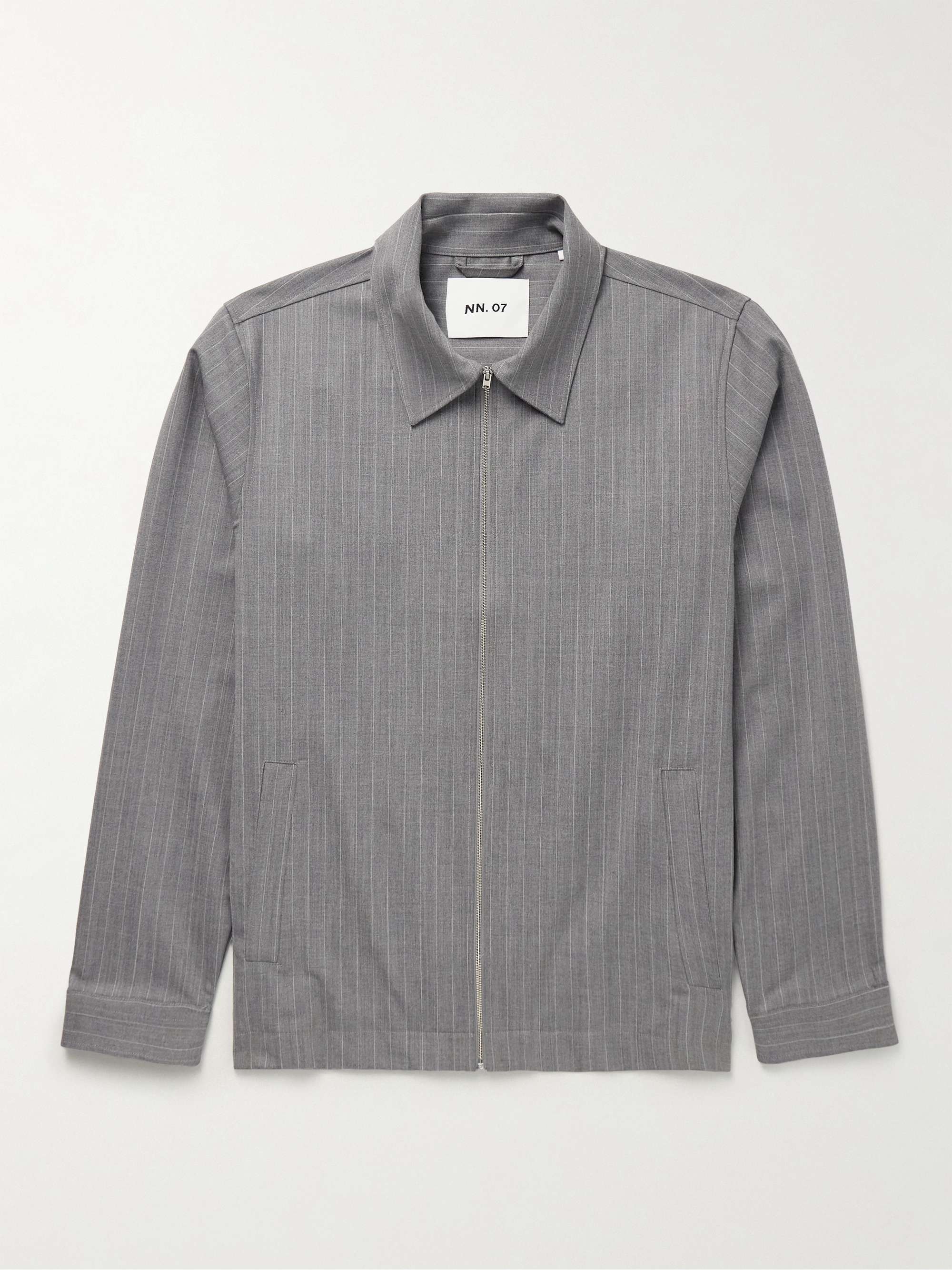 Ivan 1088 Pinstriped Recycled Woven Jacket view