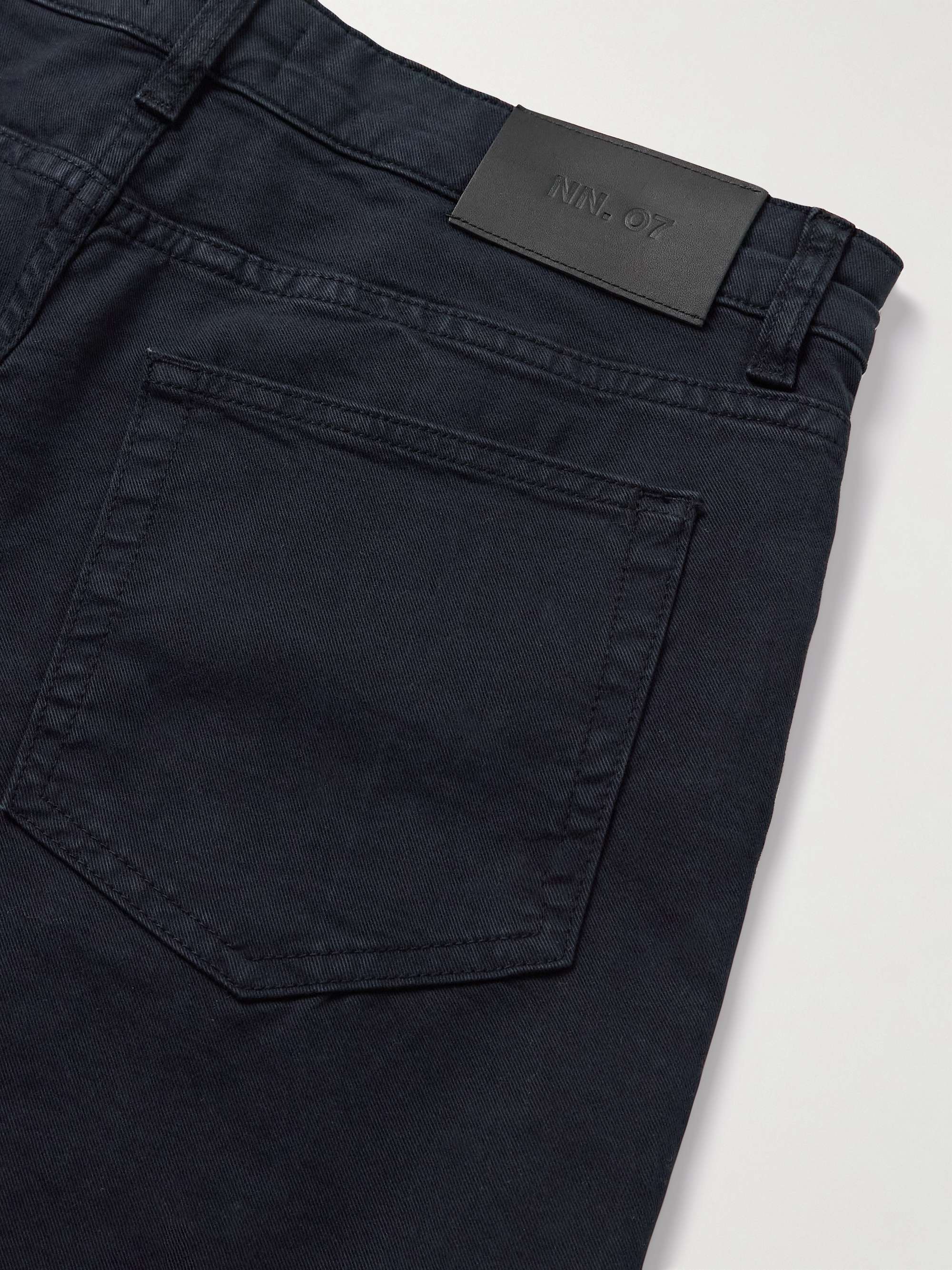 Tony 1923 Slim-Fit Garment-Dyed Organic Cotton-Blend Twill Trousers view