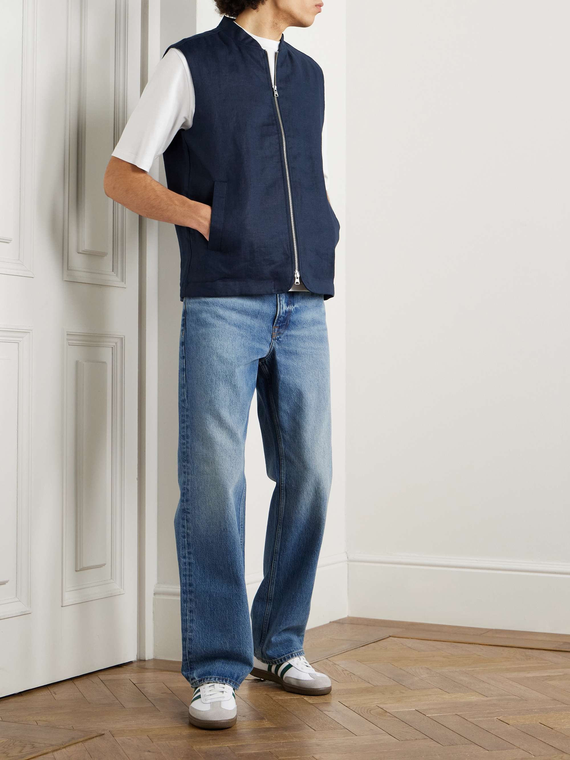 Cafu 1454 Padded Linen Gilet view
