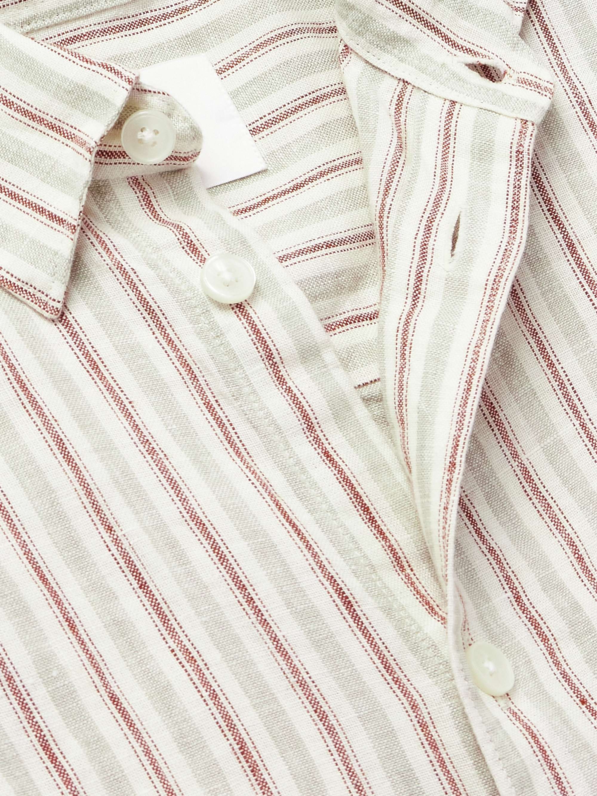 Enzo 5728 Striped Linen Shirt view