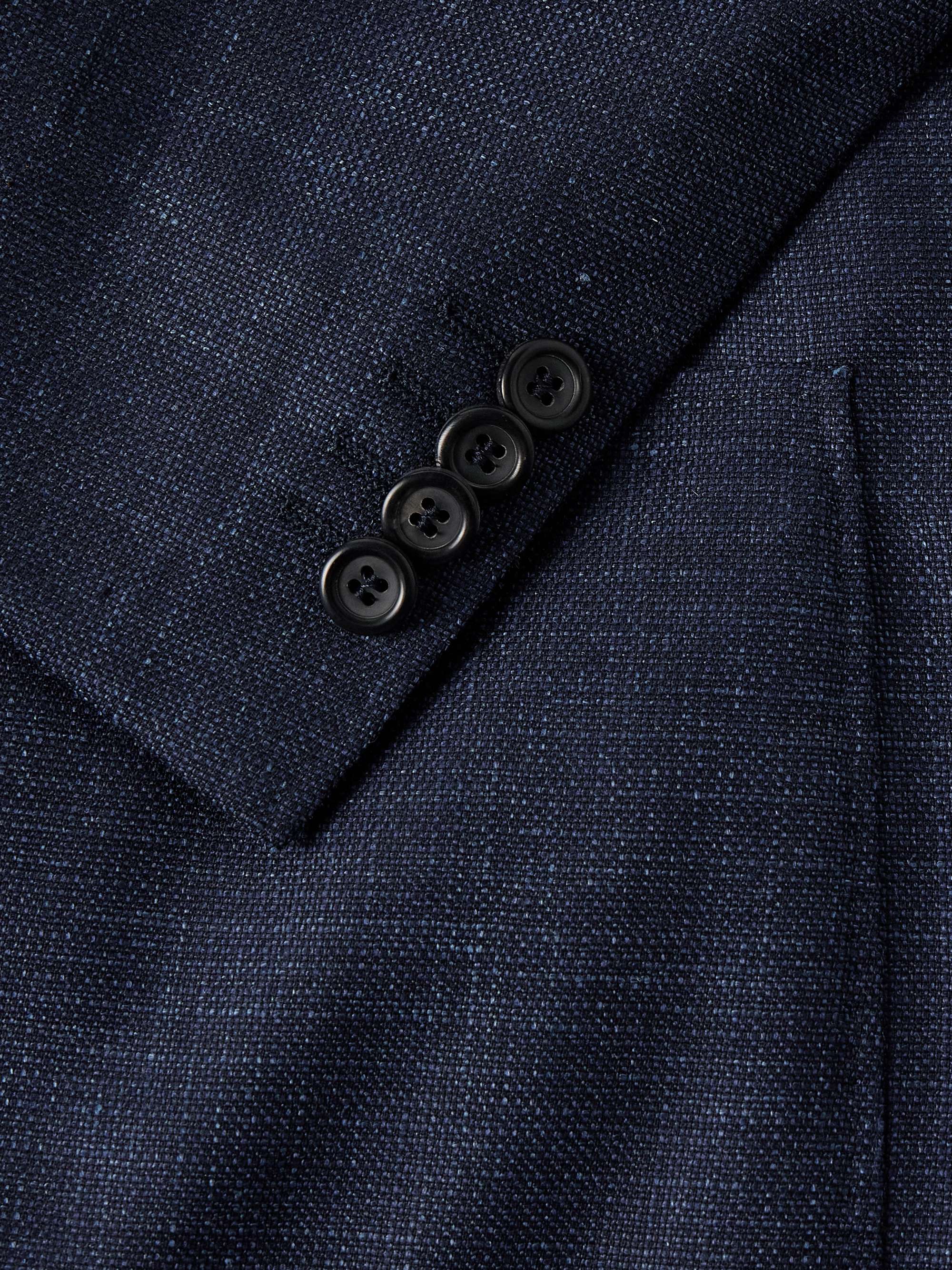 Kei Unstructured Wool, Silk and Linen-Blend Blazer view