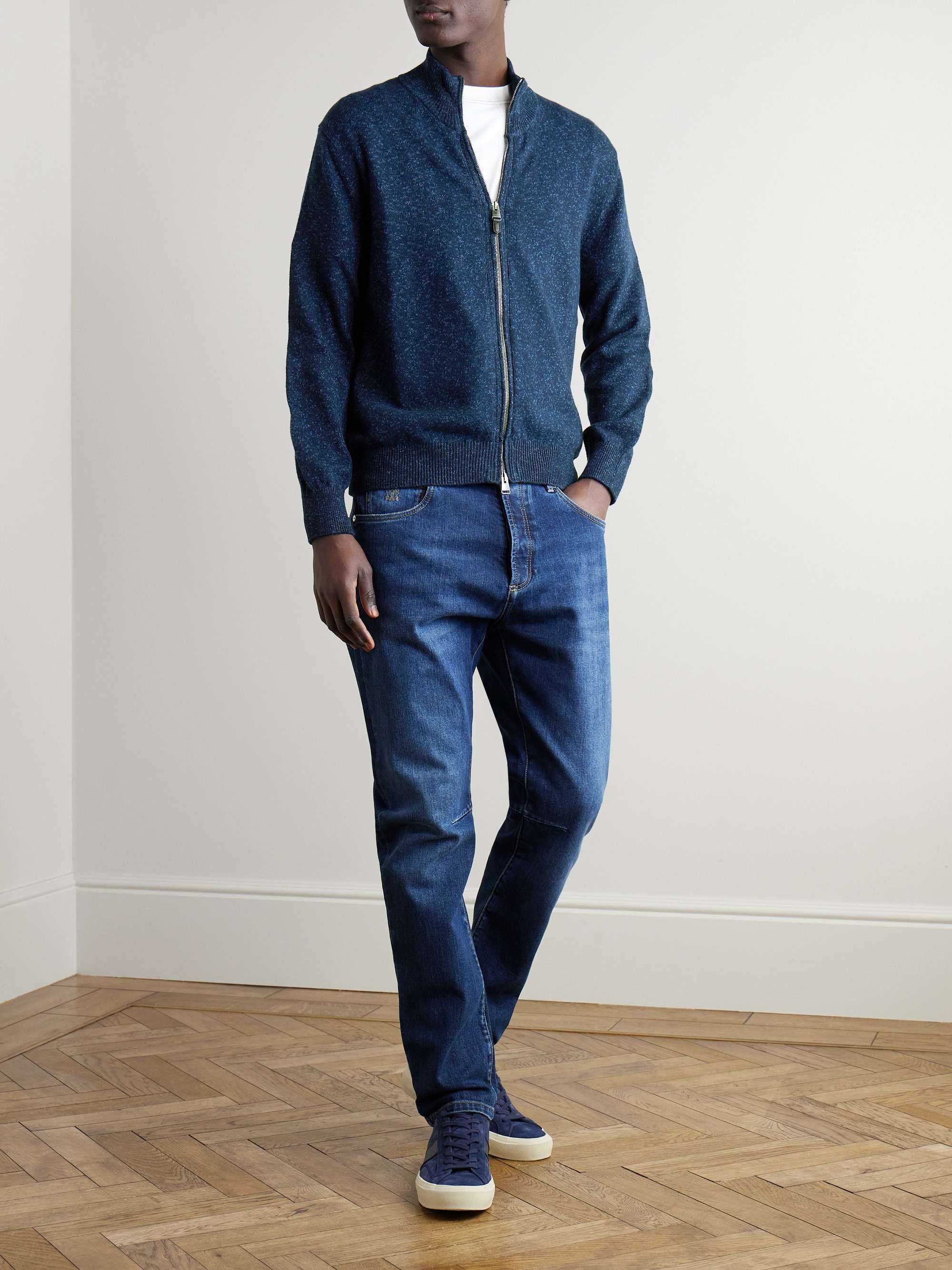 Cotton Zip-Up Cardigan view