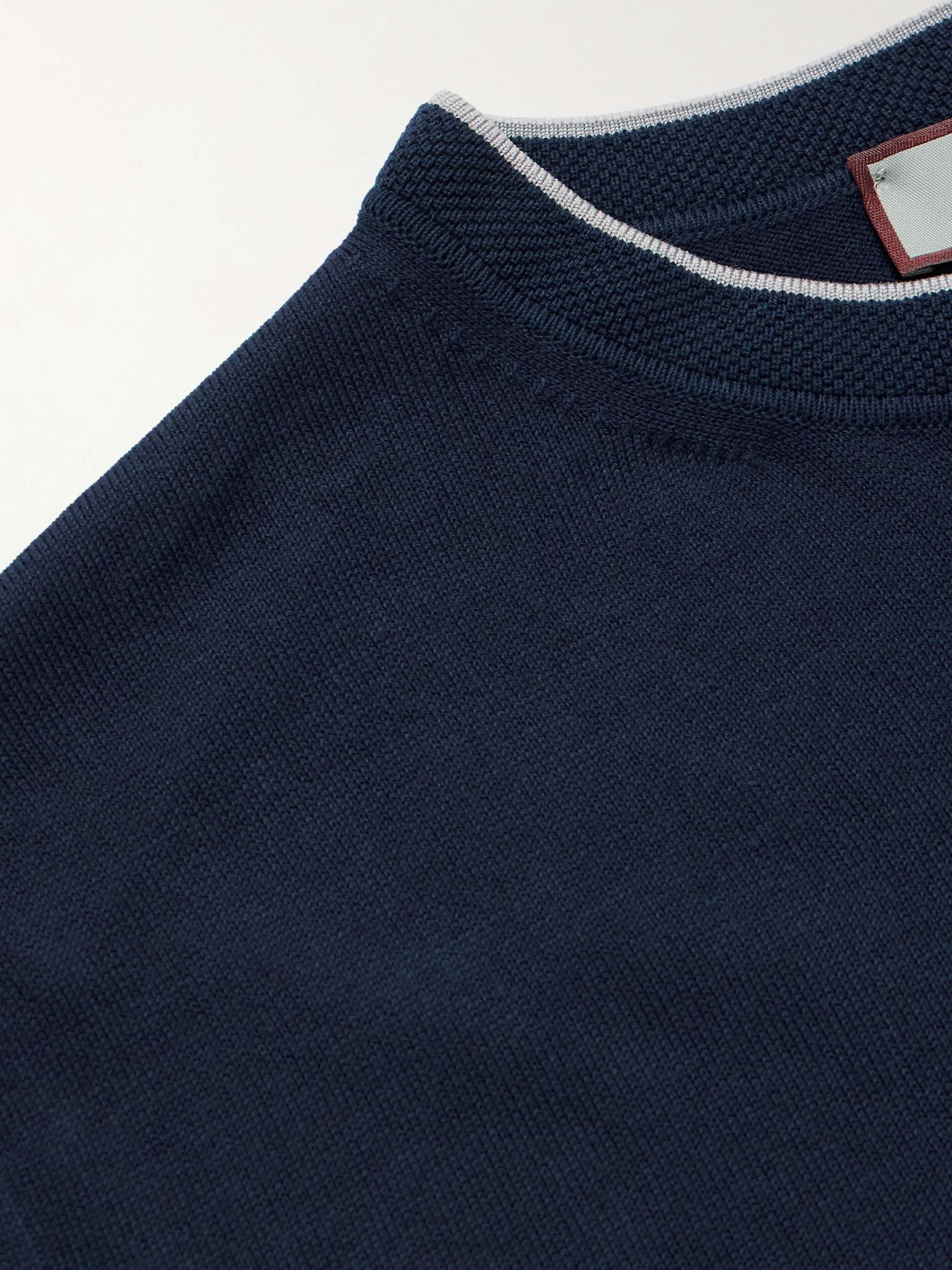 Two-Tone Cotton T-Shirt view