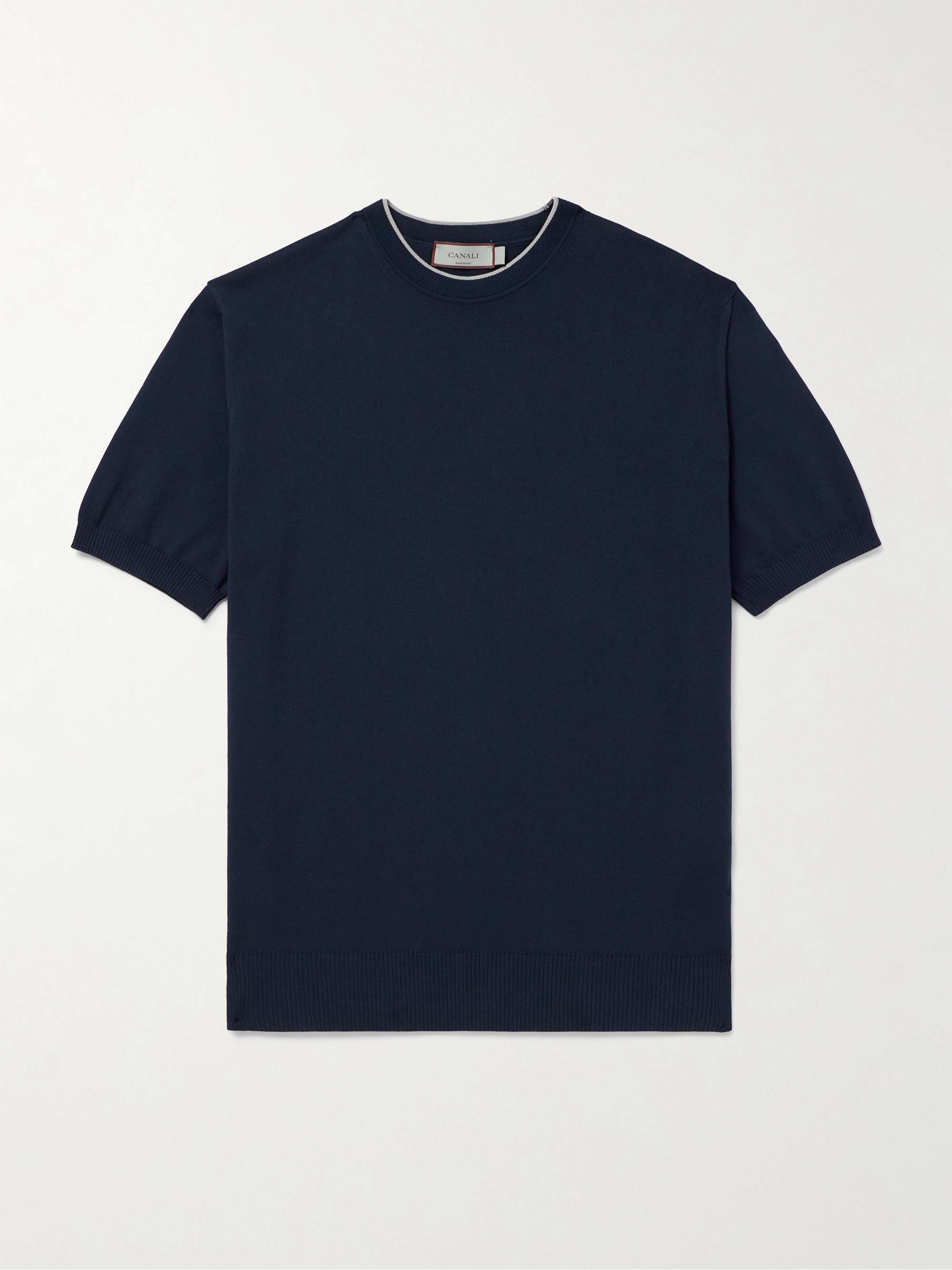 Two-Tone Cotton T-Shirt view