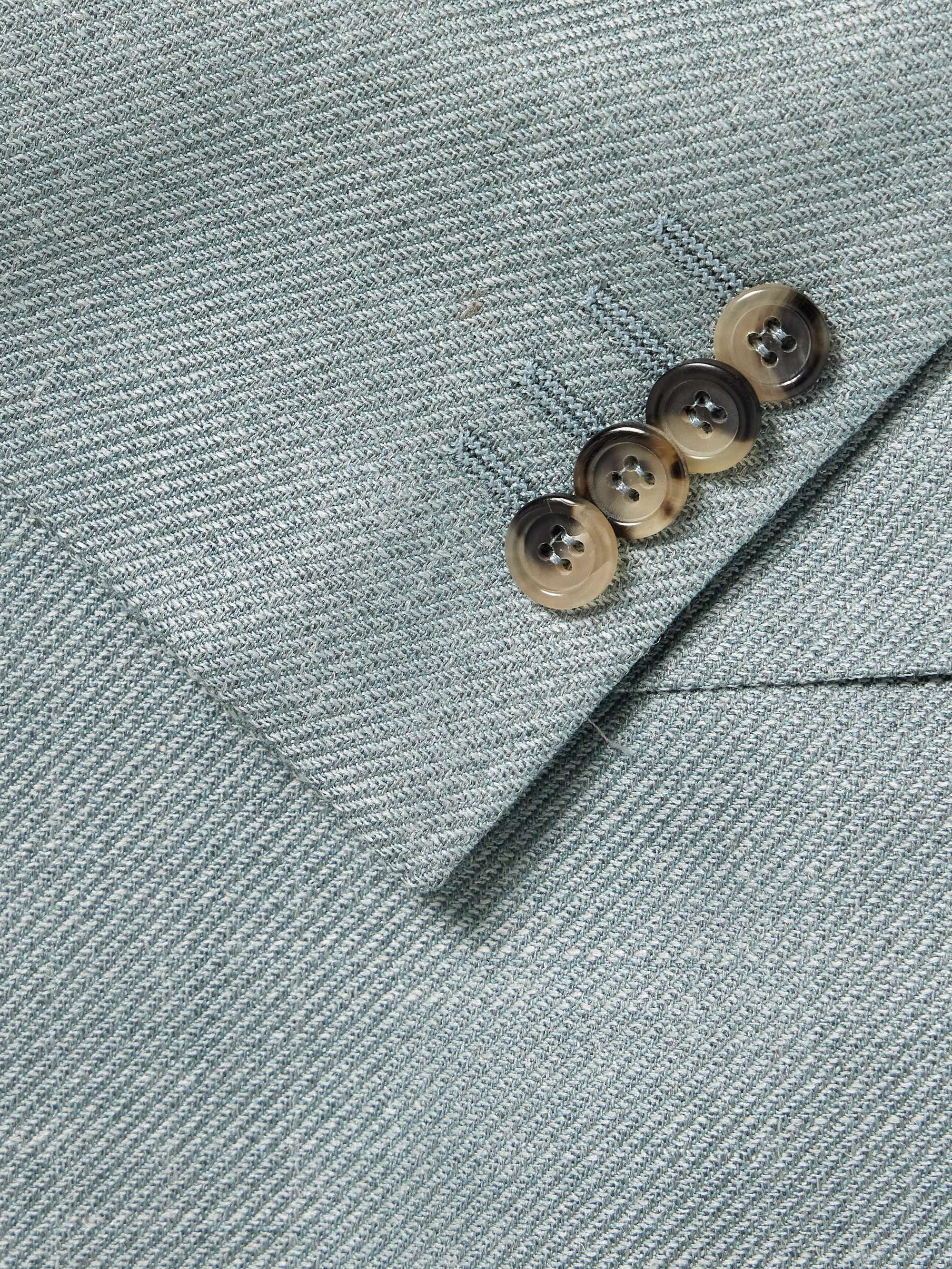 Kei Wool, Silk and Linen-Blend Twill Blazer view