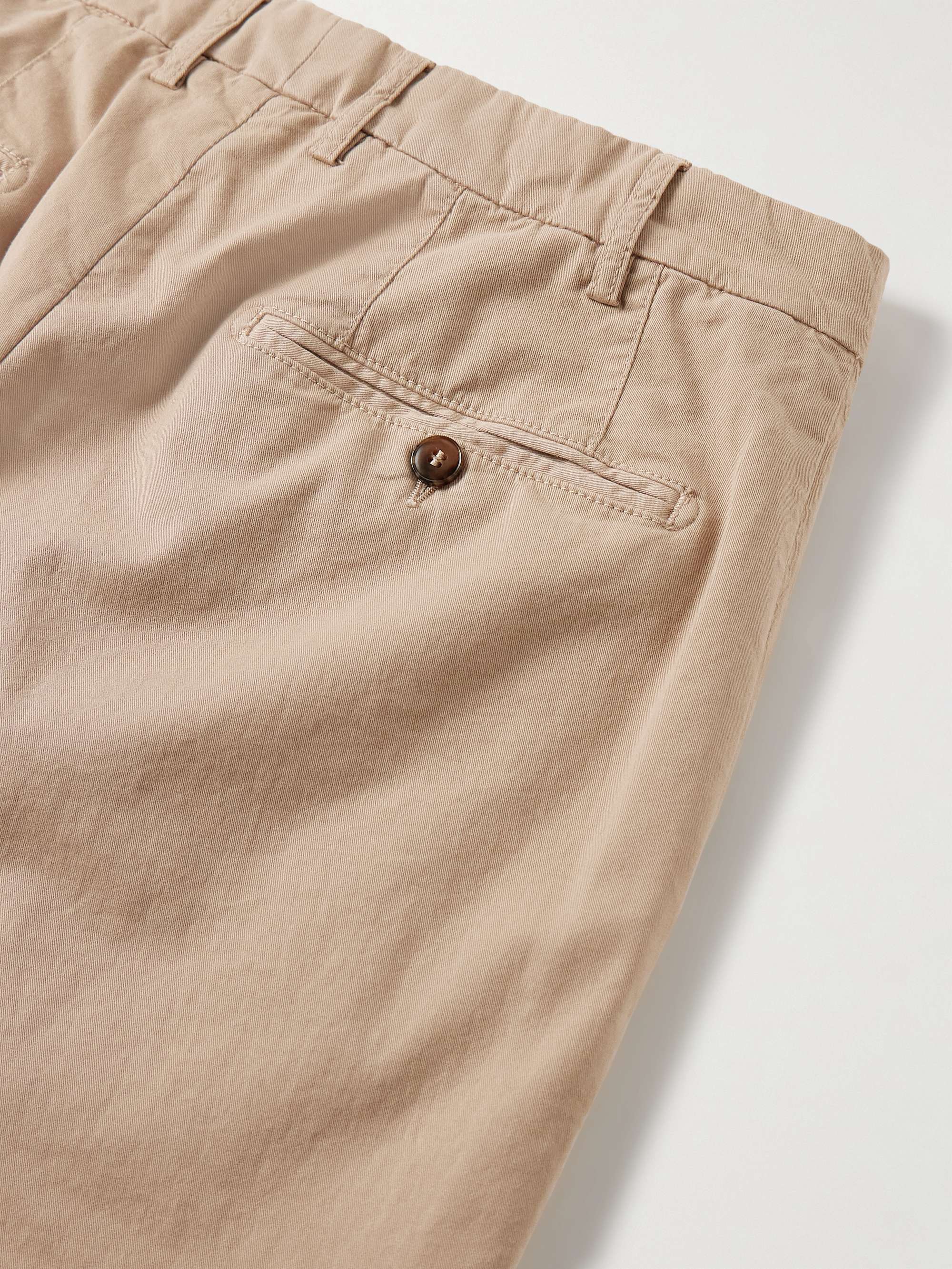 Slim-Fit Straight-Leg Cotton-Blend Twill Chinos view