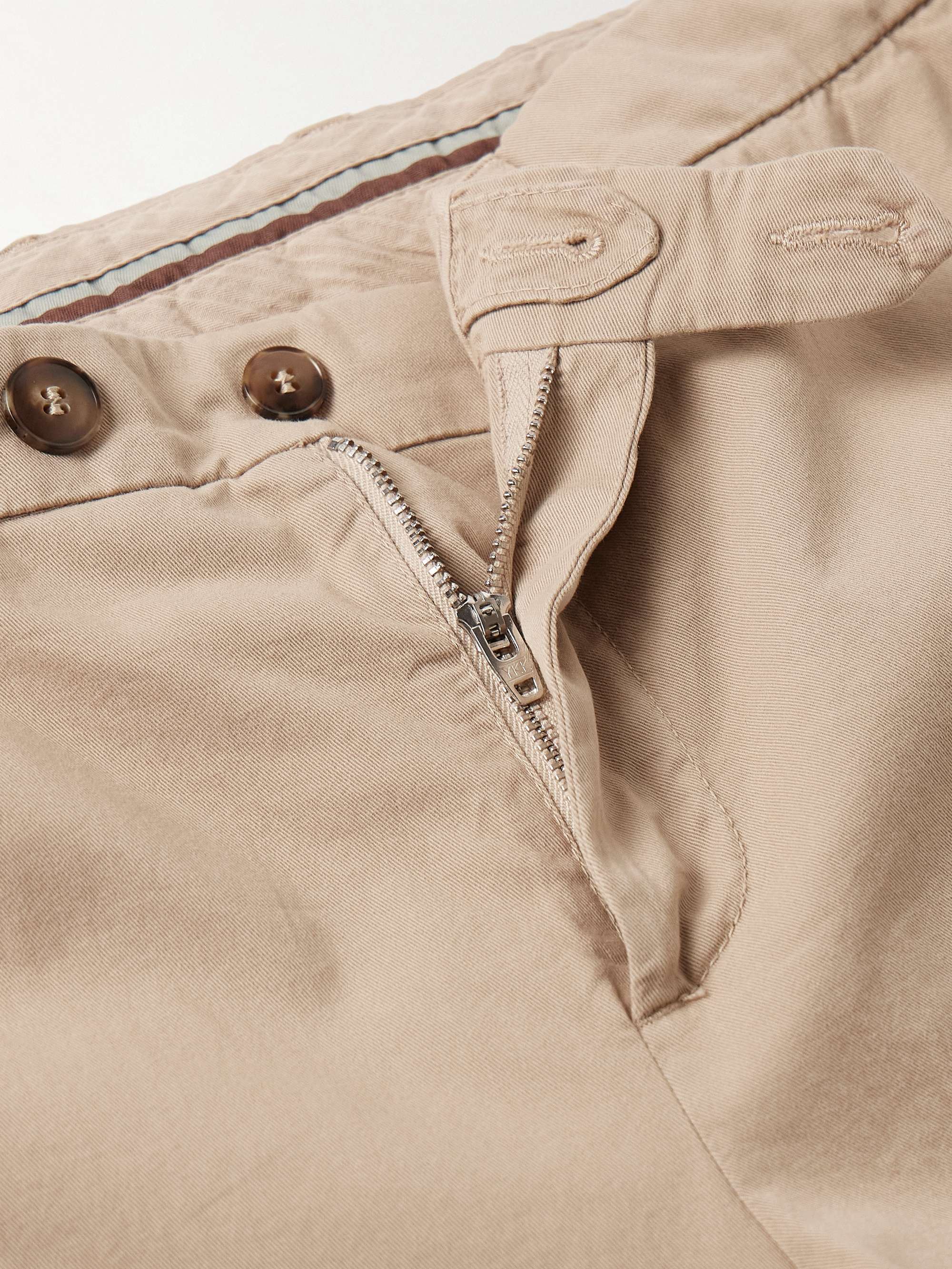 Slim-Fit Straight-Leg Cotton-Blend Twill Chinos view