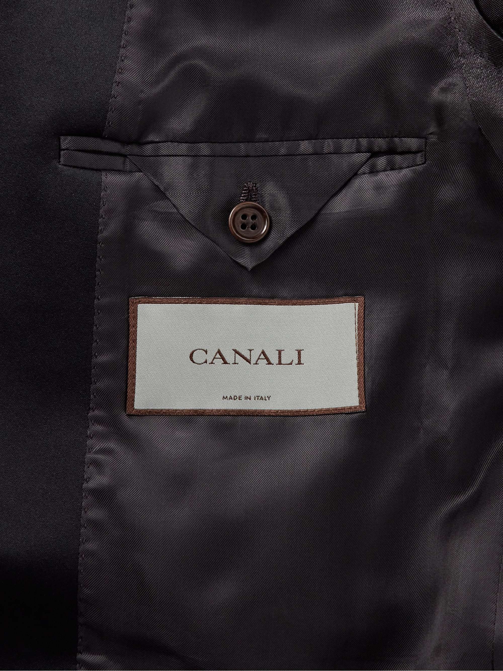 Slim-Fit Satin-Trimmed Wool Tuxedo Jacket view
