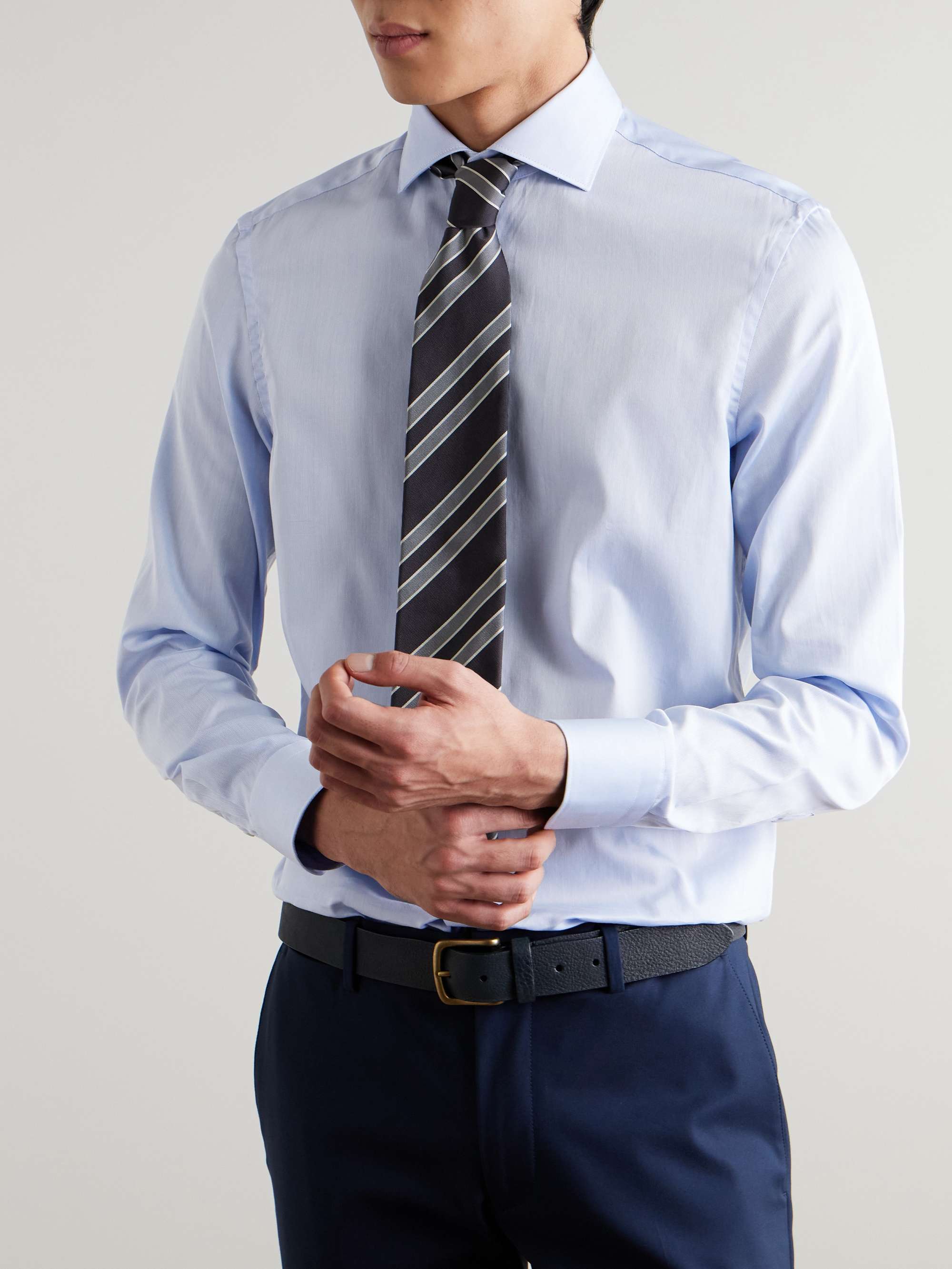Essentials Textured-Cotton Shirt view