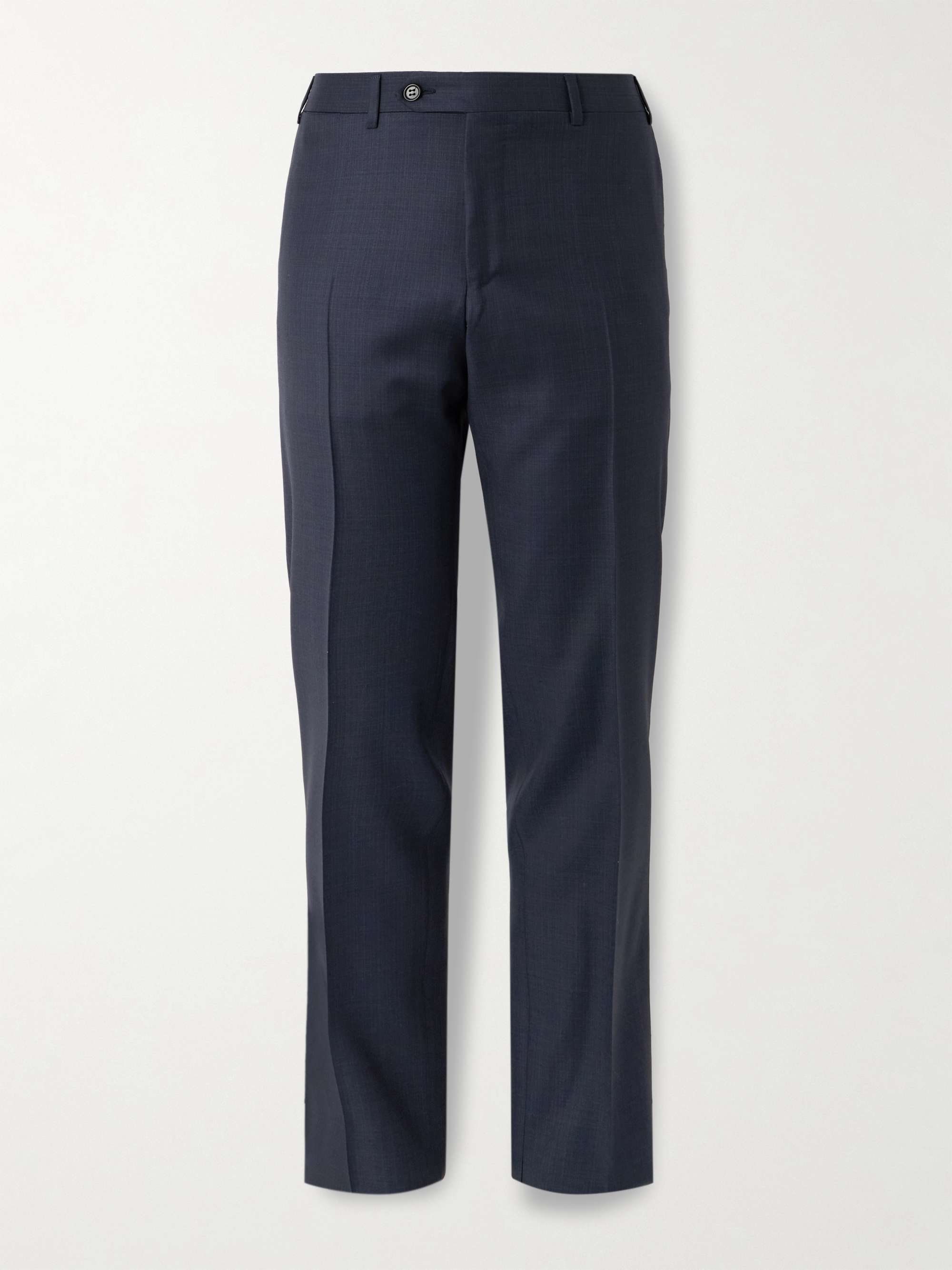 Slim-Fit Tapered Super 130s Wool Suit Trousers view