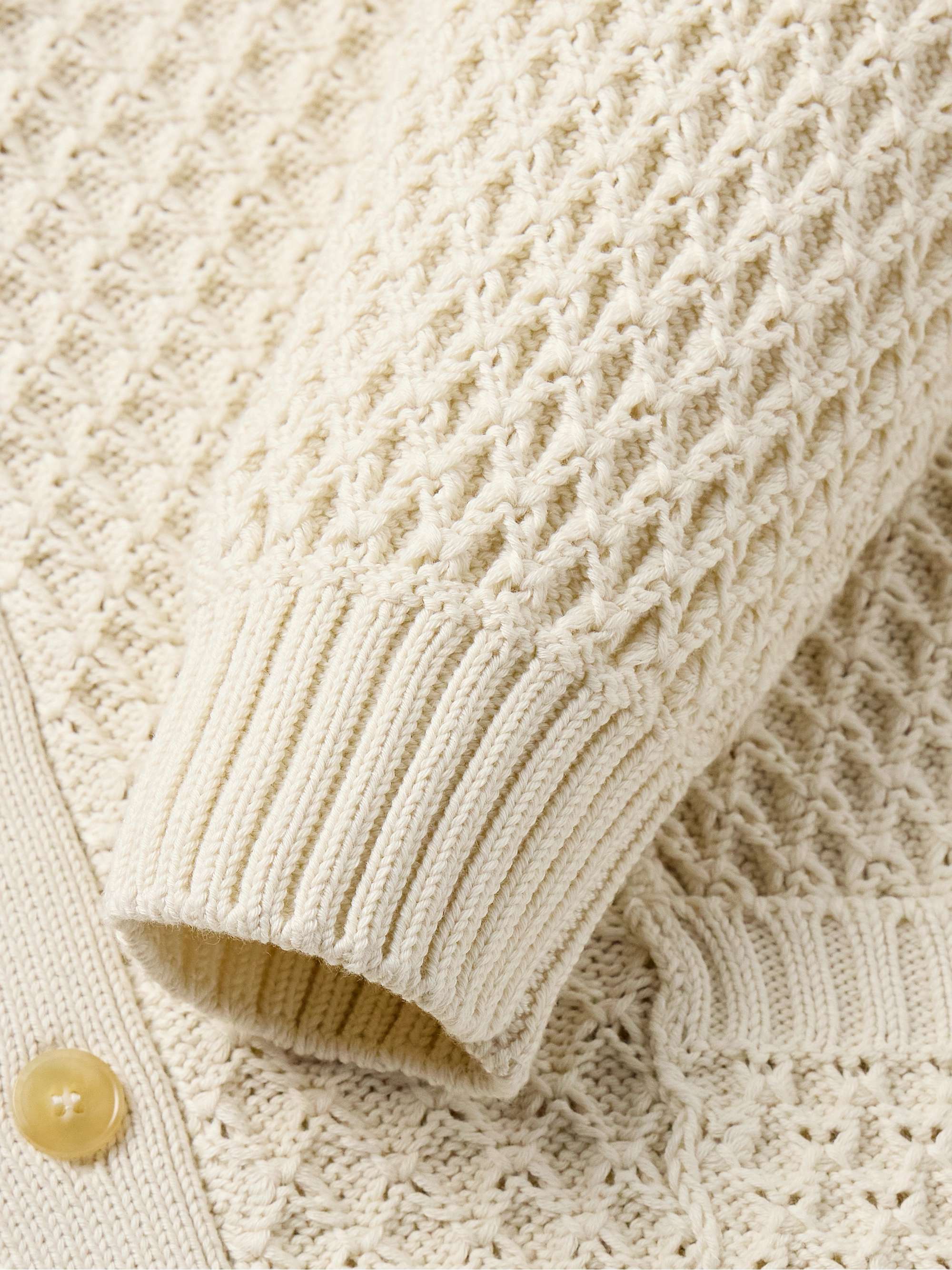 Textured Cotton Cardigan view