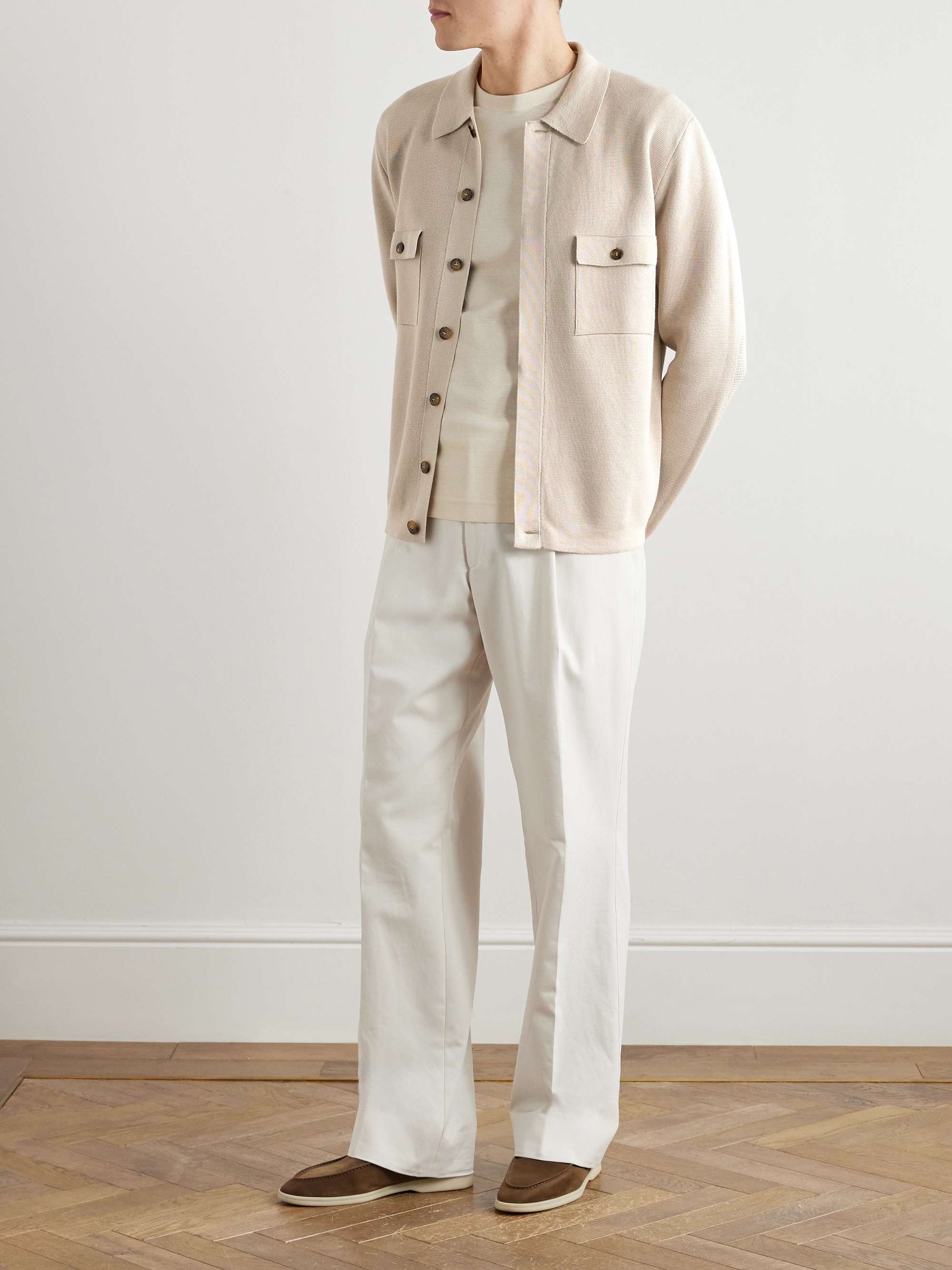 Cotton and Modal-Blend Cardigan view