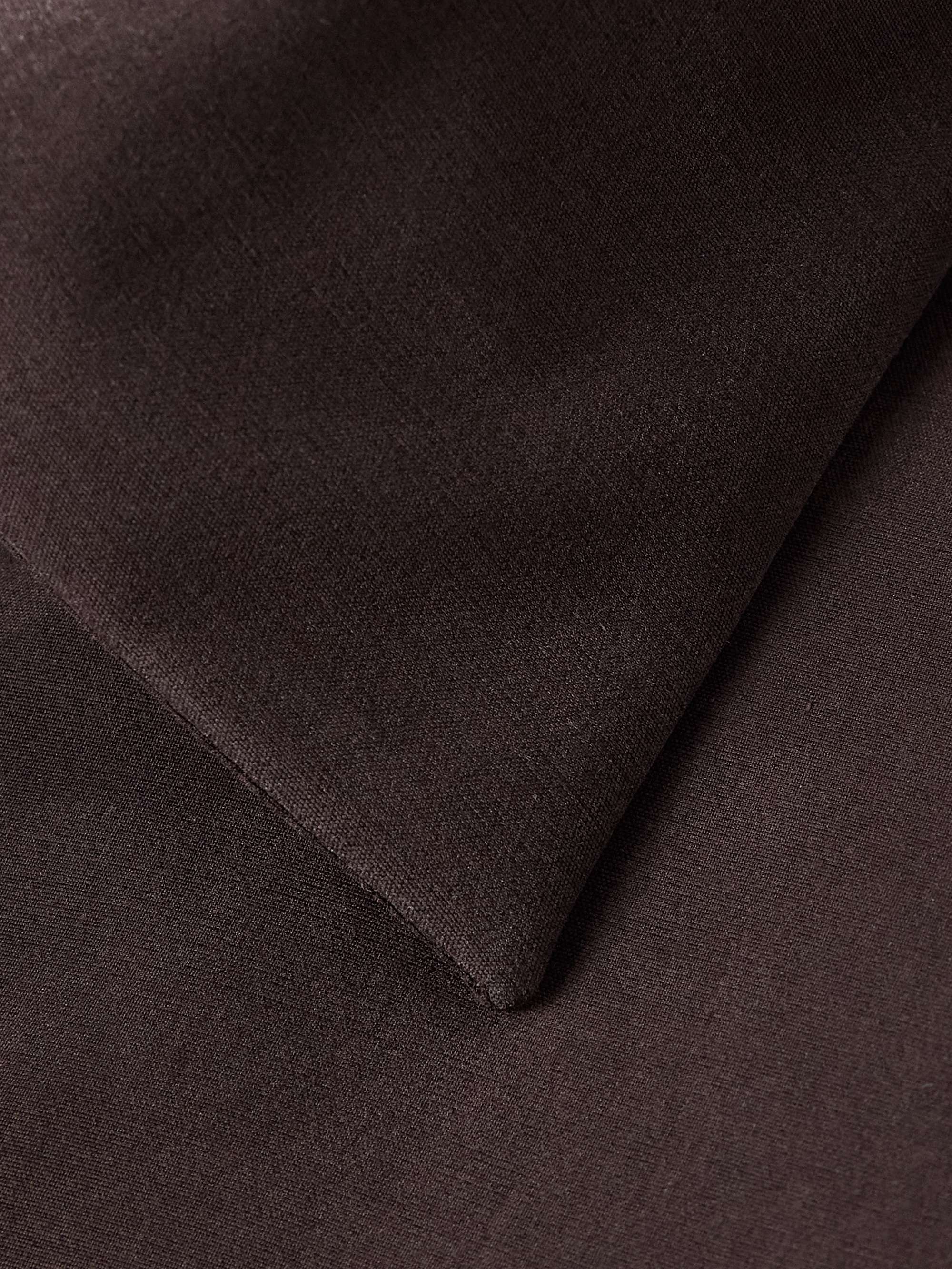 Enzyme-Washed Silk-Satin Shirt view