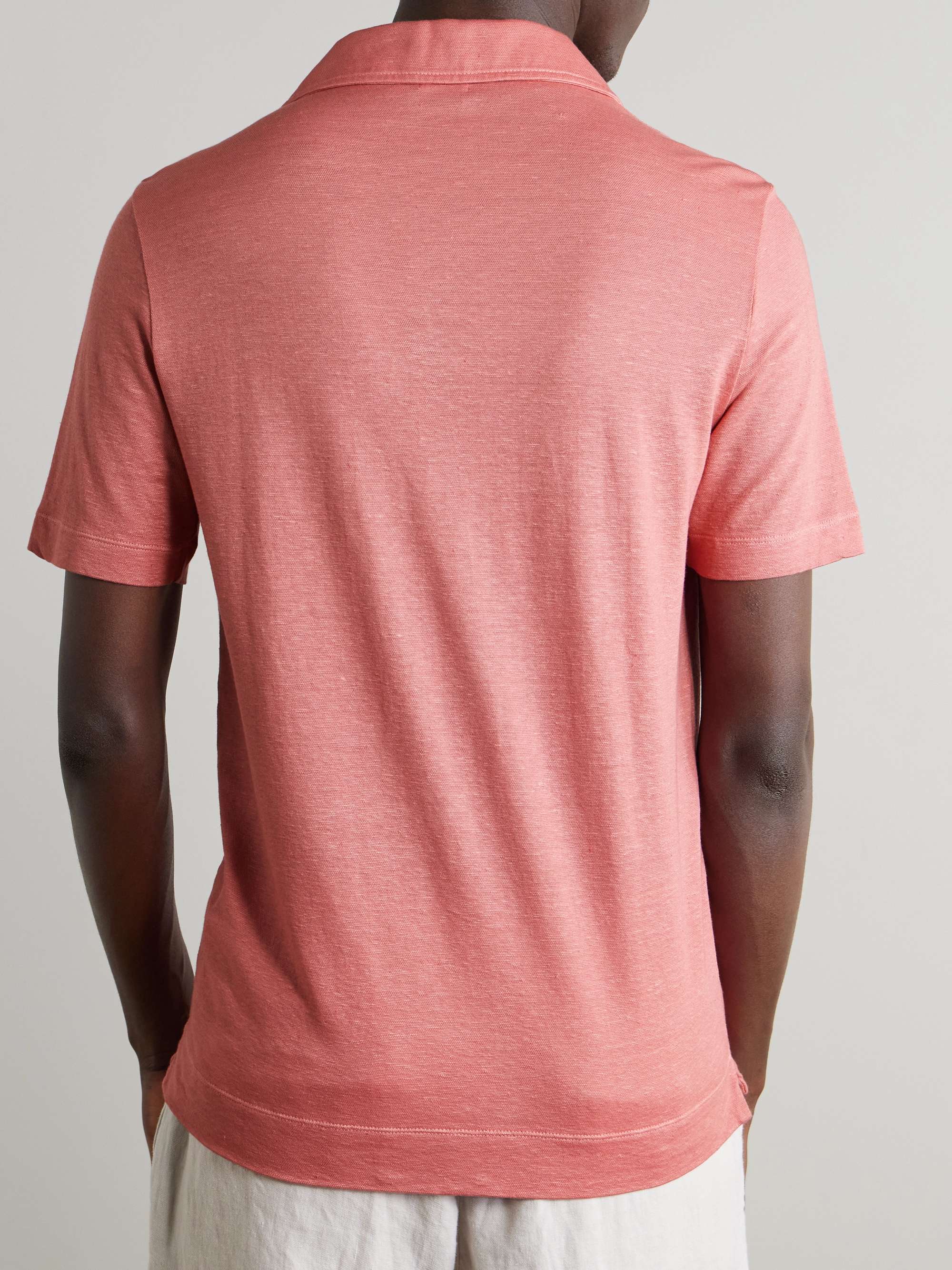 Aruba Linen and Cotton-Blend Polo Shirt view