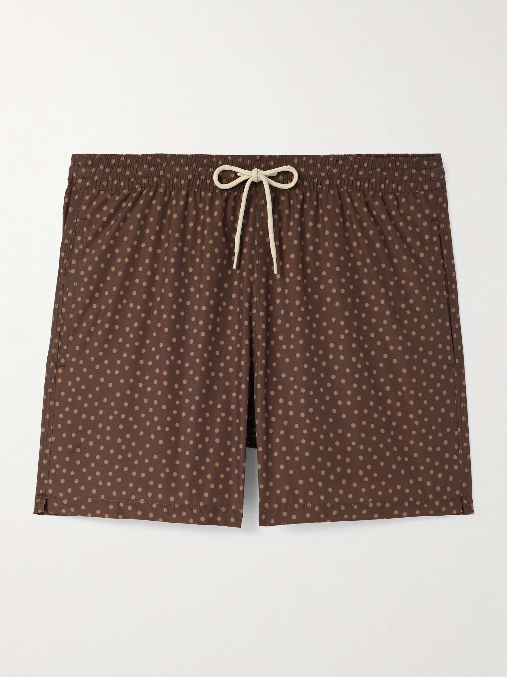 Kite Straight-Leg Mid-Length Polka-Dot Swim Shorts view