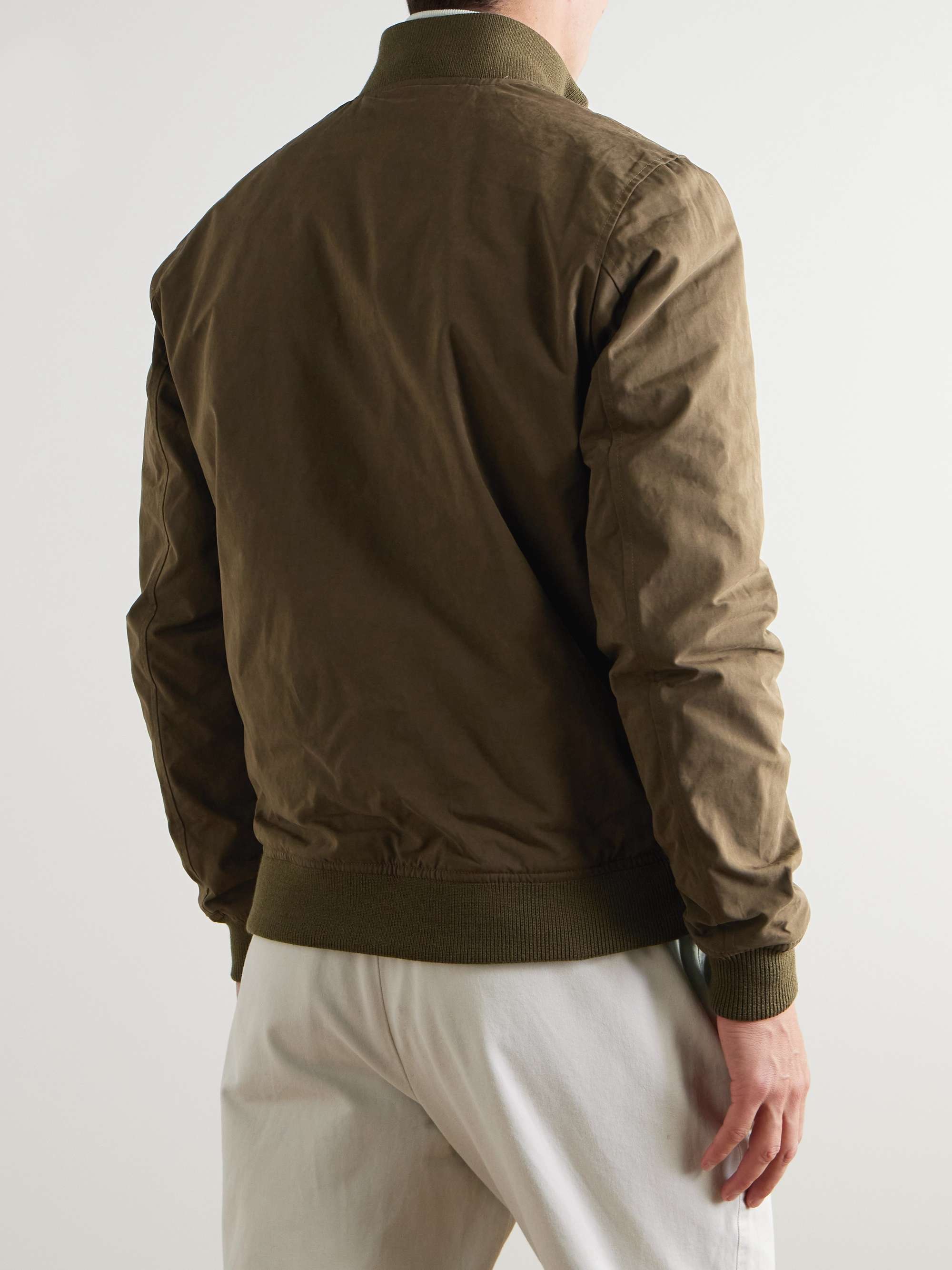 Valstarino Waxed Canvas Bomber Jacket view