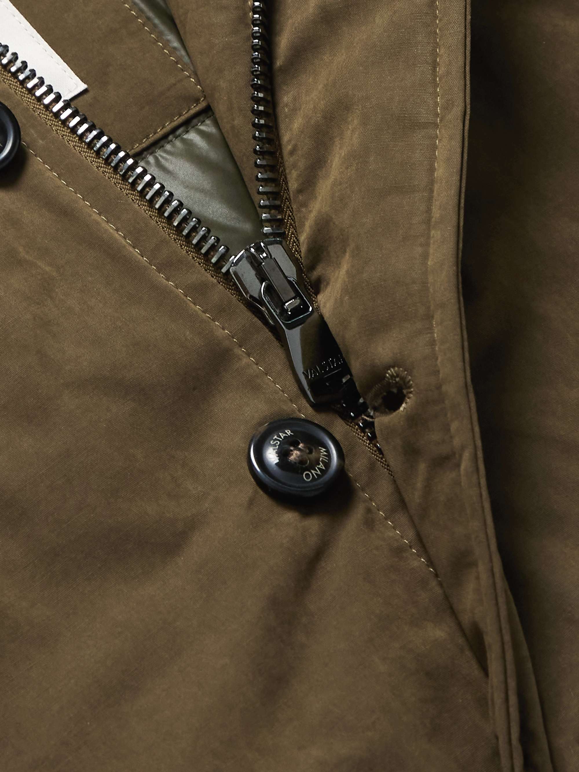 Valstarino Waxed Canvas Bomber Jacket view