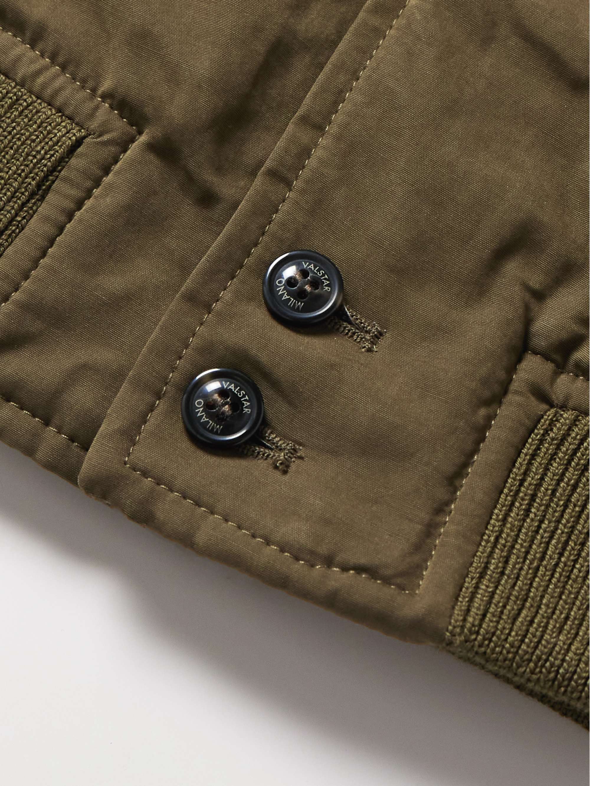 Valstarino Waxed Canvas Bomber Jacket view