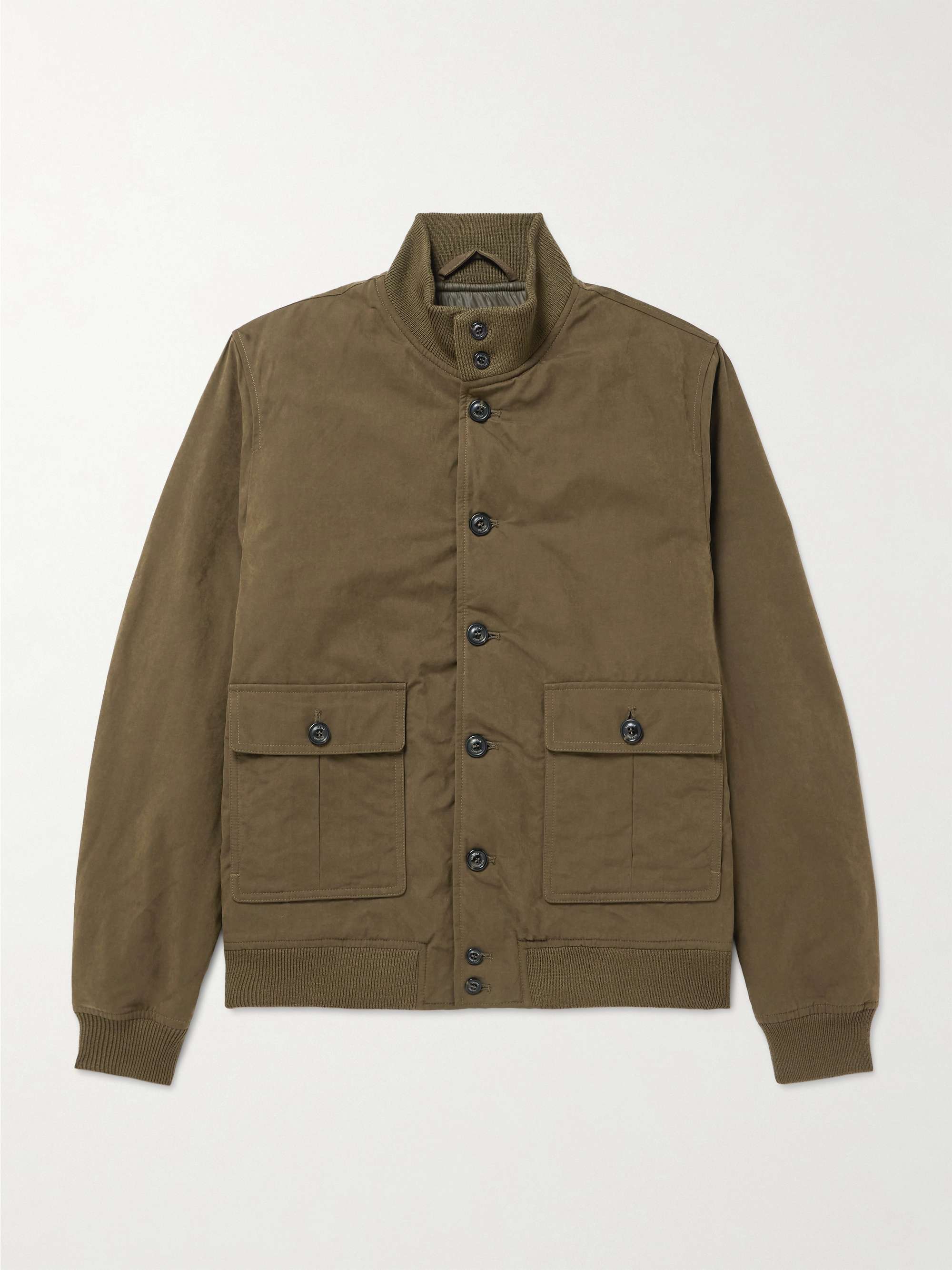 Valstarino Waxed Canvas Bomber Jacket view