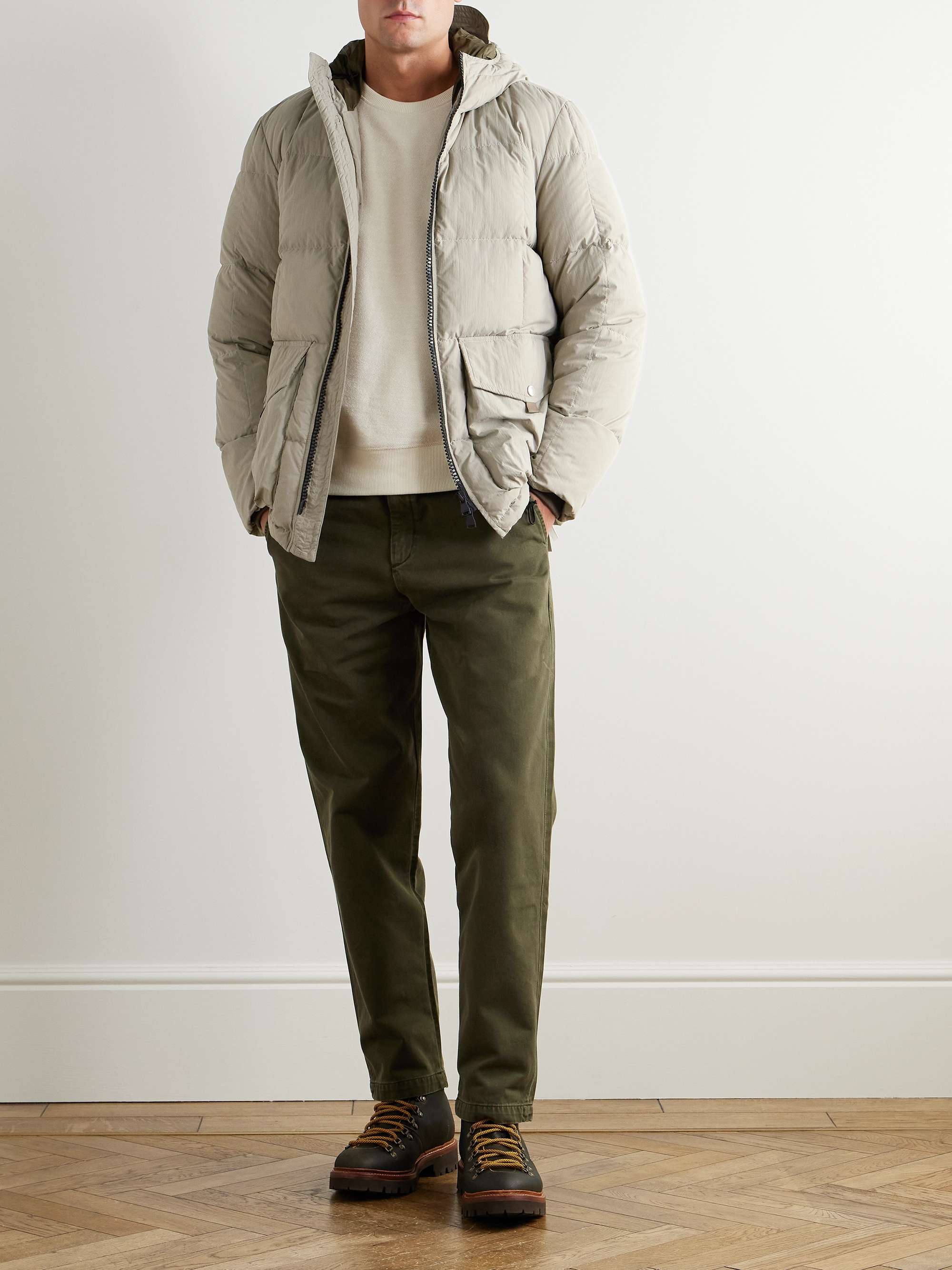 Ernest Quilted Shell Hooded Down Jacket view