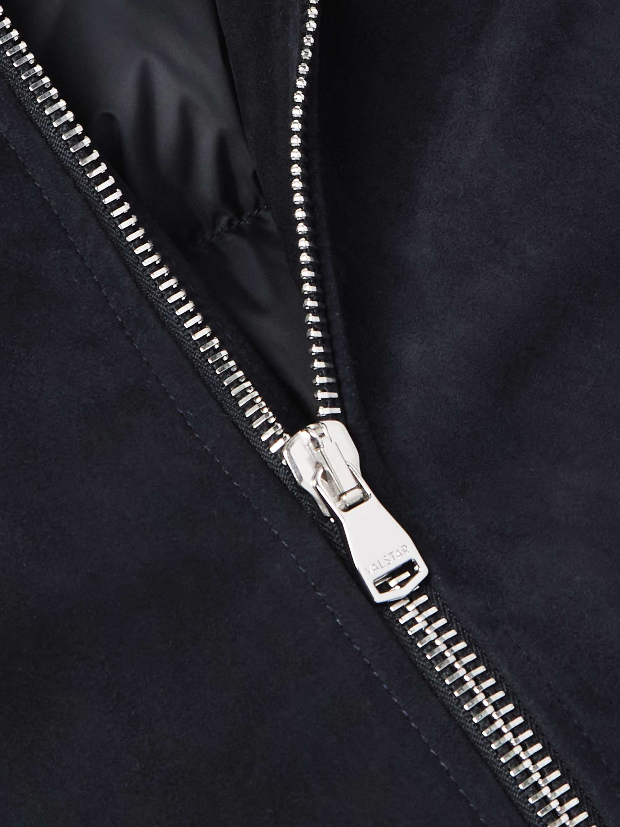 Thomas Shearling-Trimmed Suede Down Jacket view
