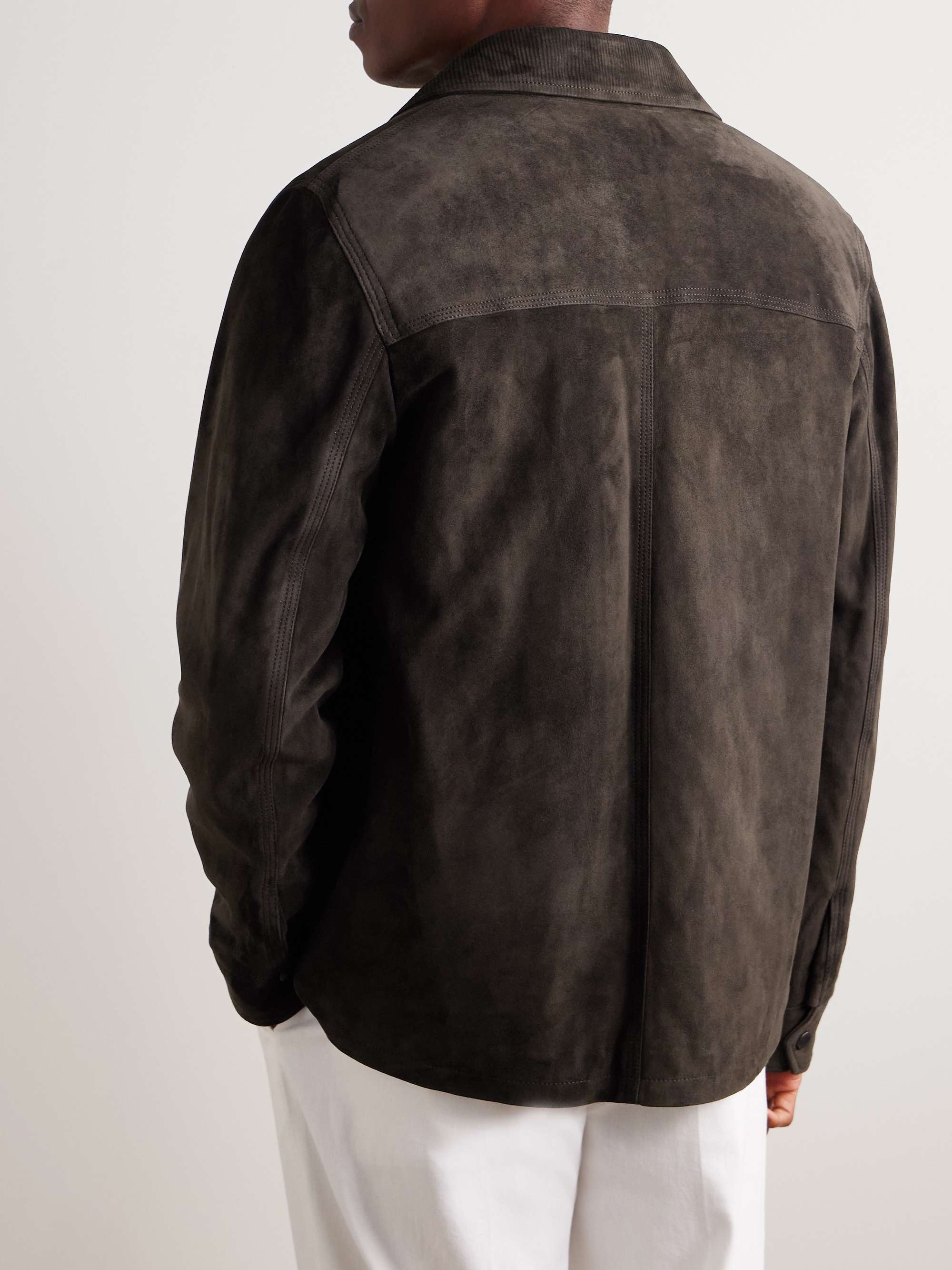 Paul Padded Suede Jacket view