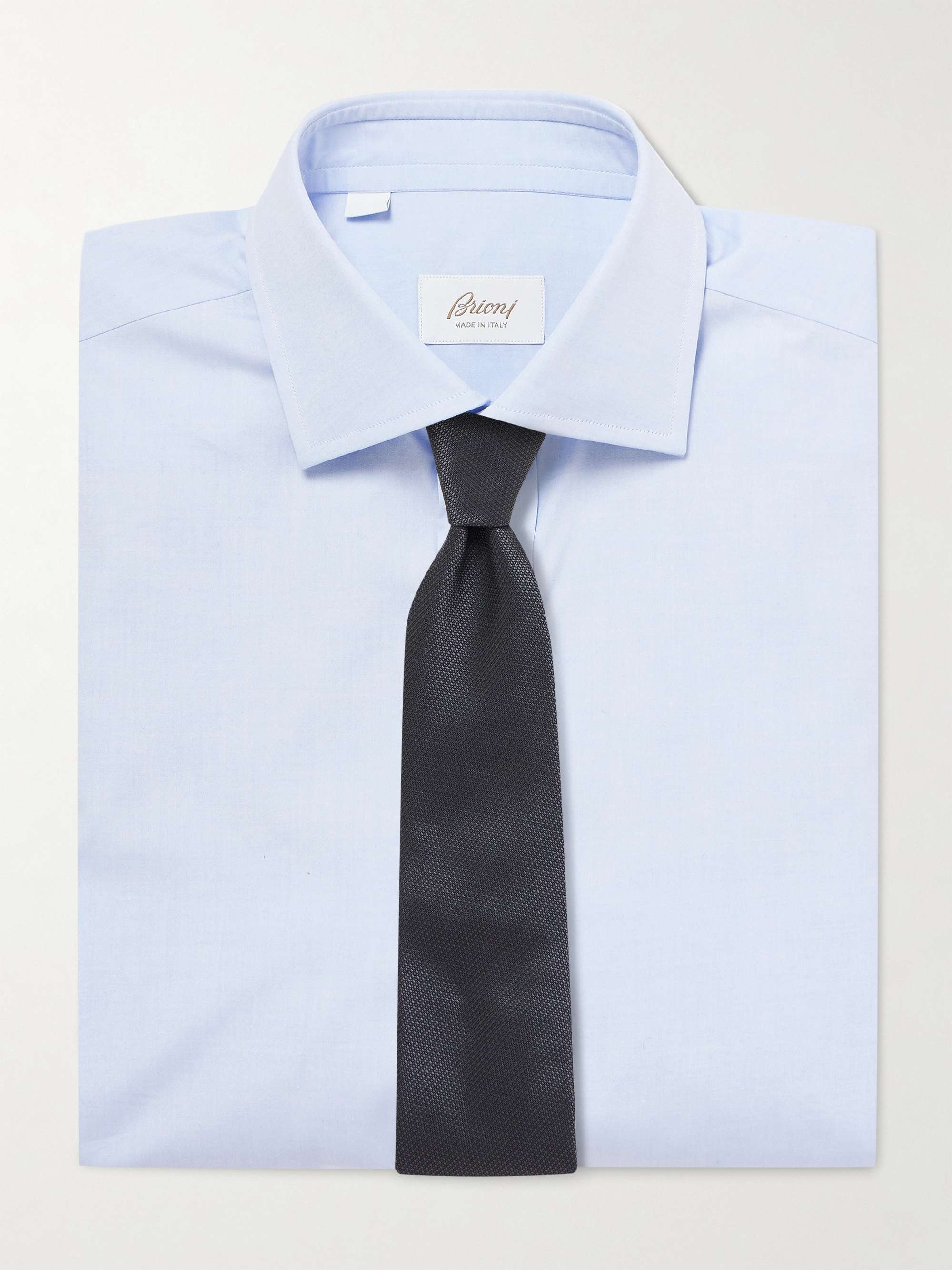 Trevi Cutaway-Collar Cotton Pinpoint Oxford Shirt view