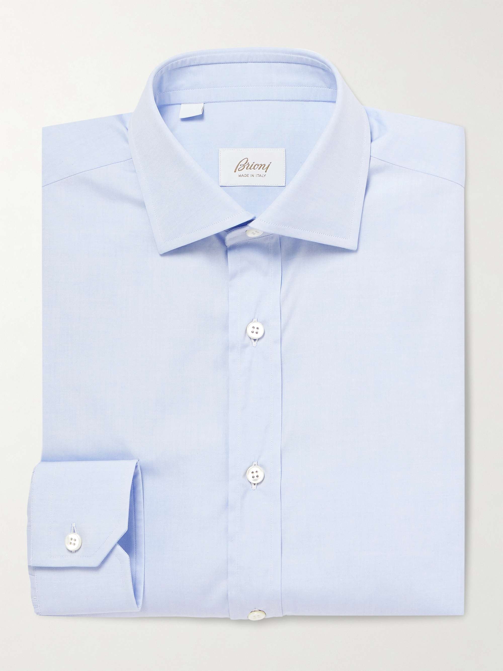 Trevi Cutaway-Collar Cotton Pinpoint Oxford Shirt view