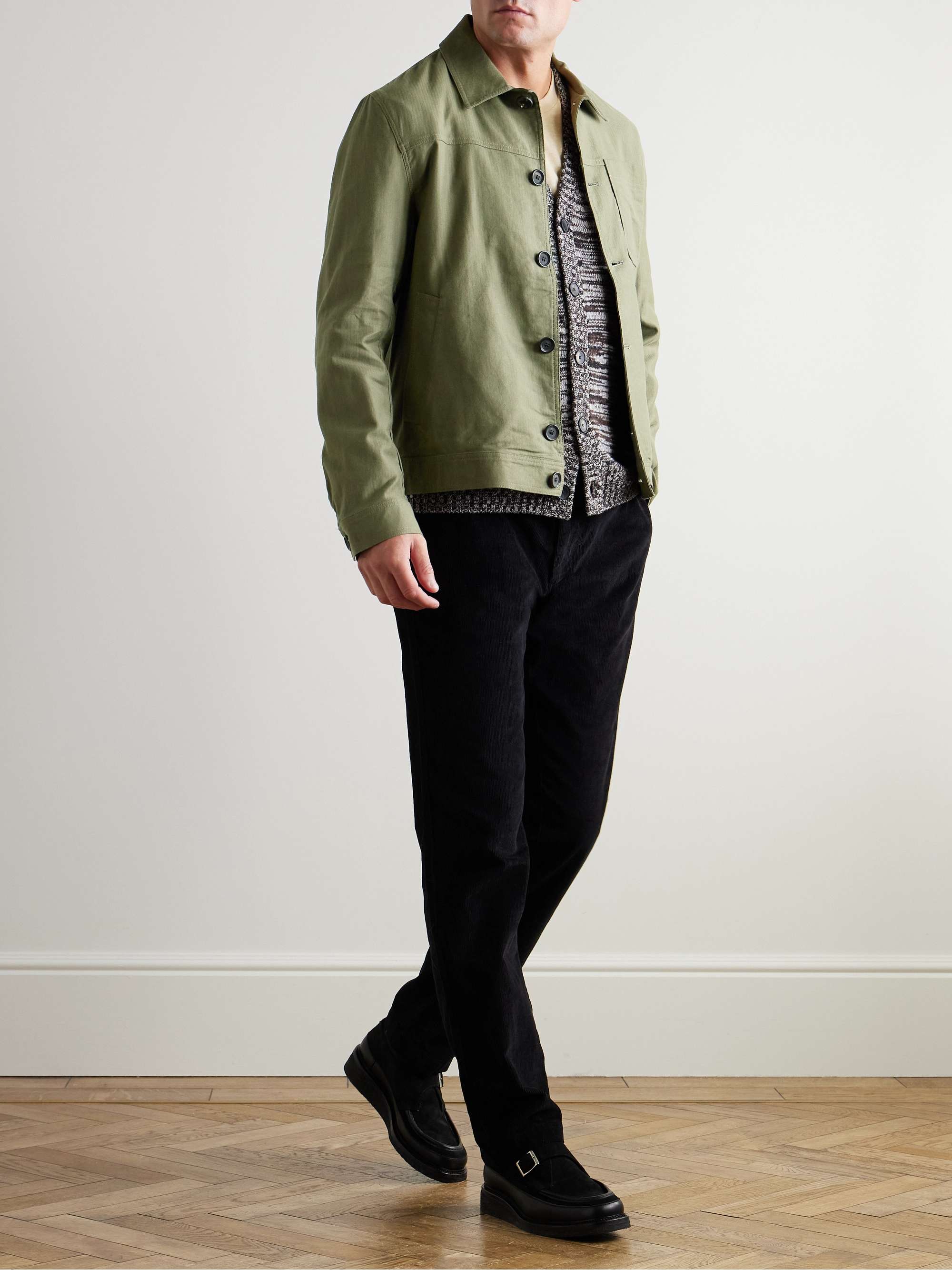 Buffalo Herringbone Cotton-Blend Jacket view