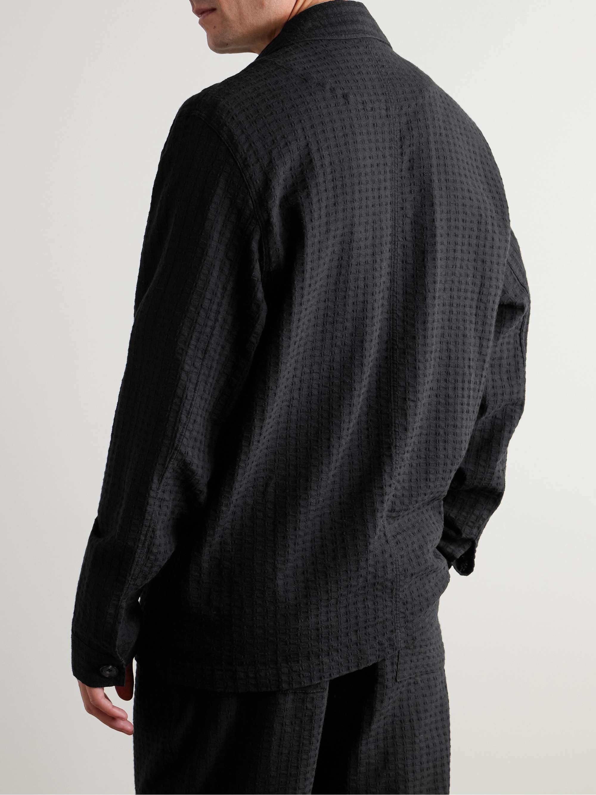 Bradwell Organic Cotton-Blend Seersucker Jacket view