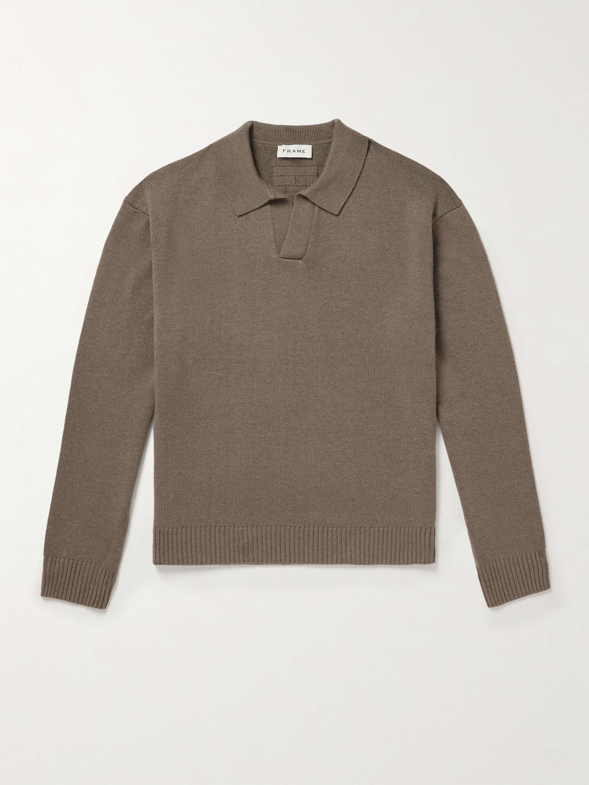 Wool and Silk-Blend Polo Shirt view