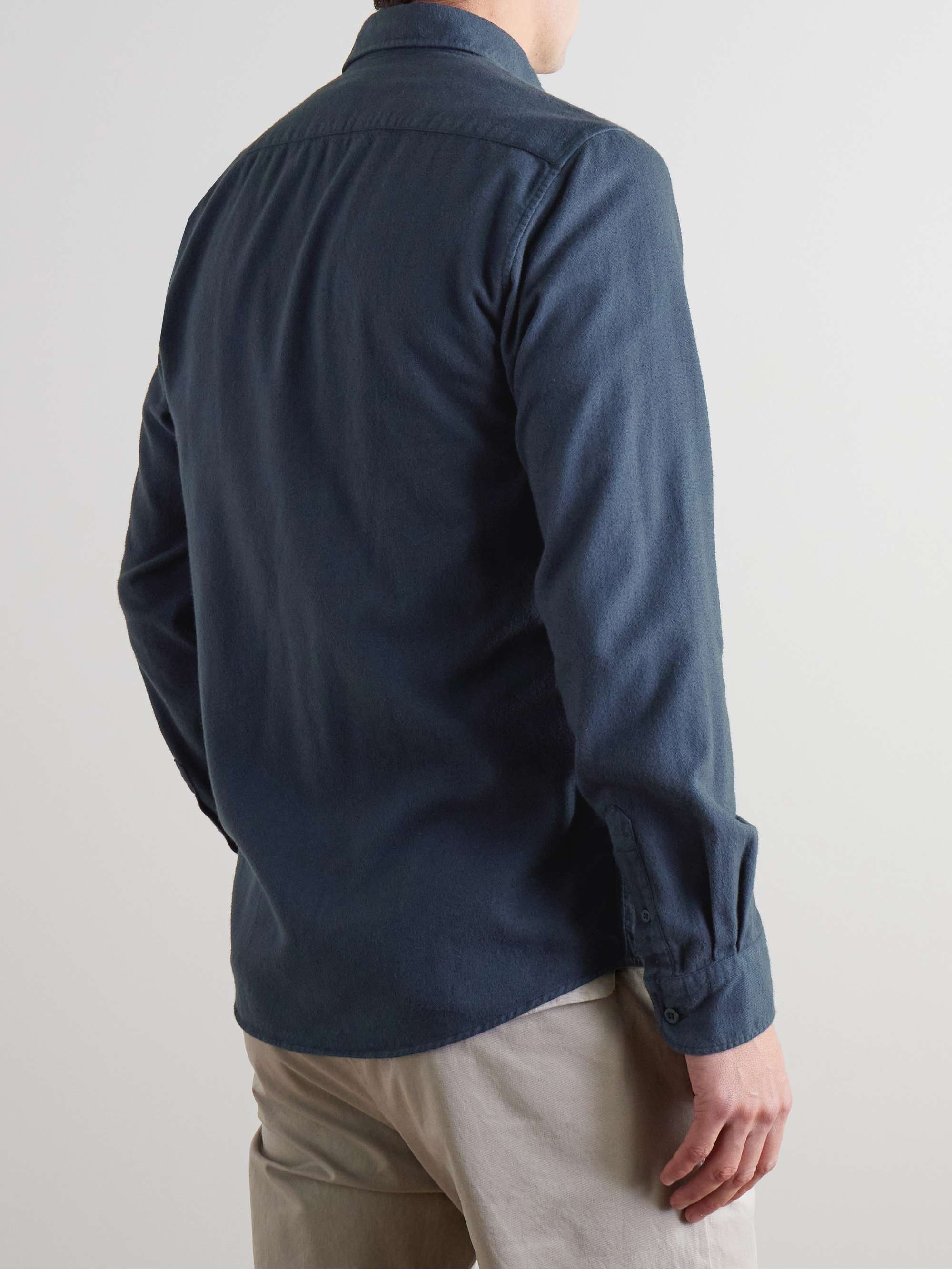 Button-Down Collar Brushed Cotton-Flannel Shirt view