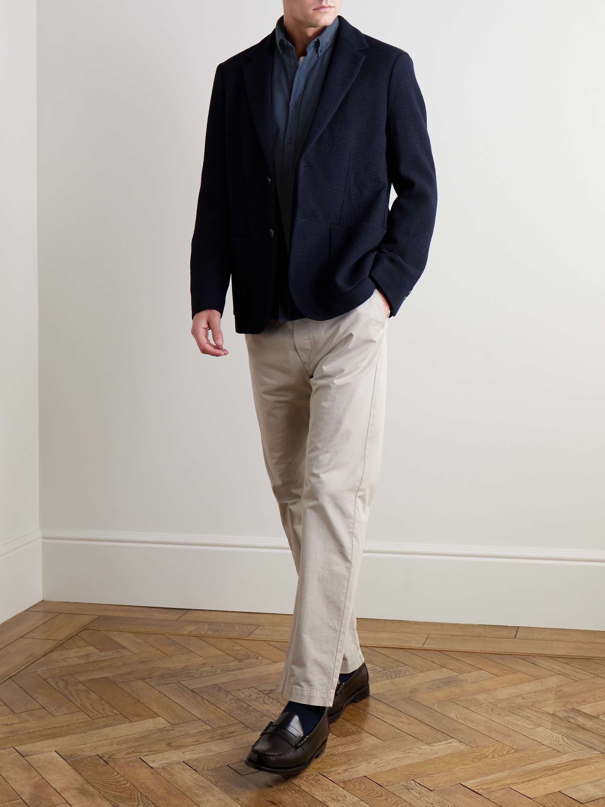 Button-Down Collar Brushed Cotton-Flannel Shirt view