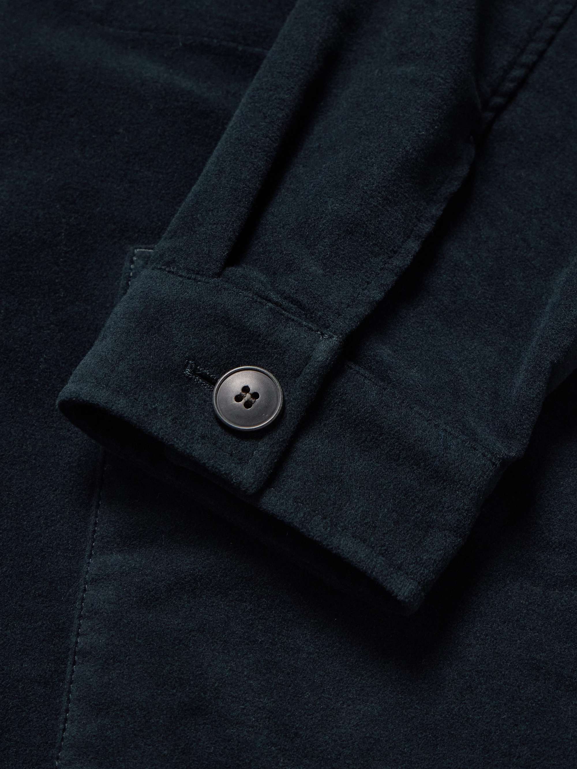 Cotton-Blend Moleskin Shirt Jacket view