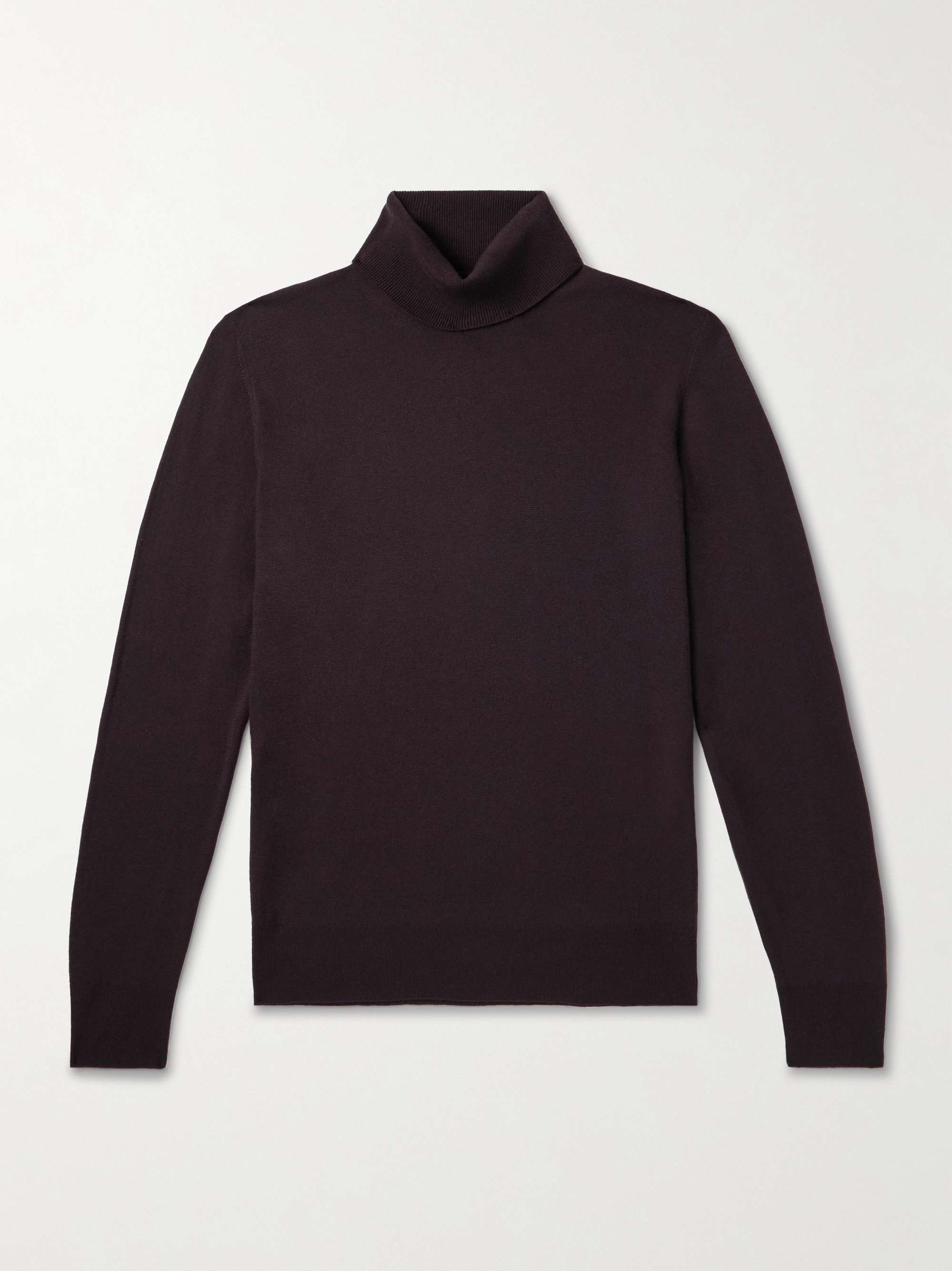 Garment-Dyed Baby Cashmere Rollneck Sweater view