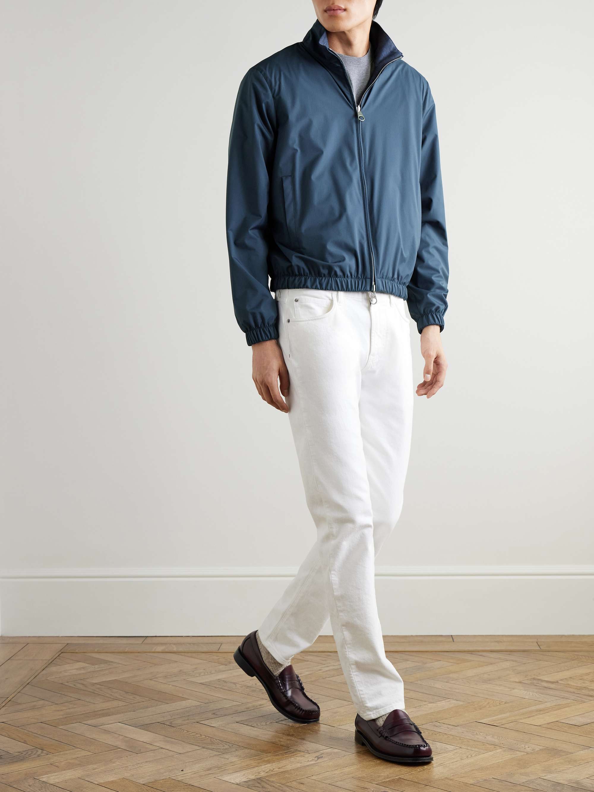Reversible Storm System® Jersey and Twill Bomber Jacket view