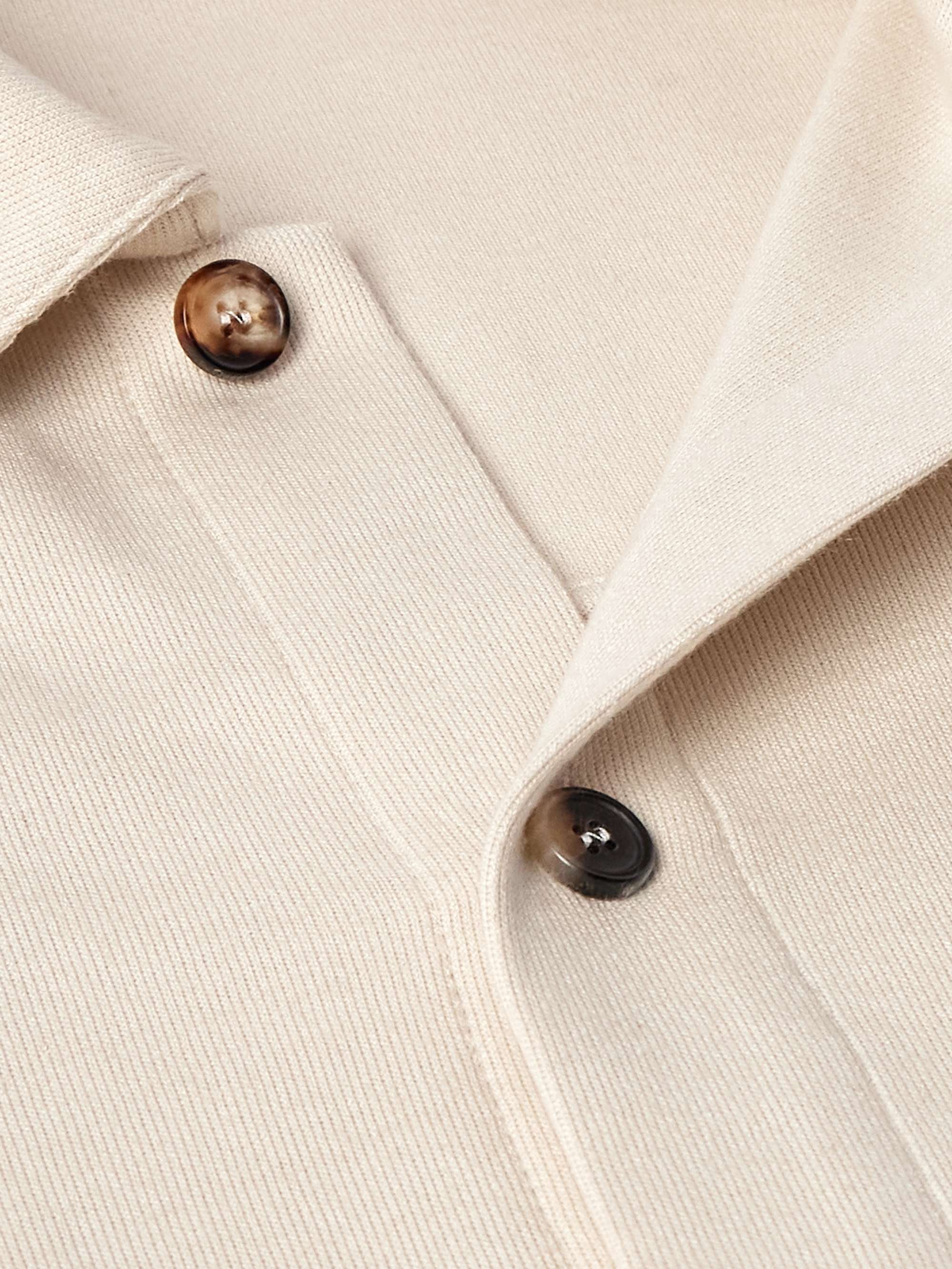 Cotton, Silk and Cashmere-Blend Overshirt view