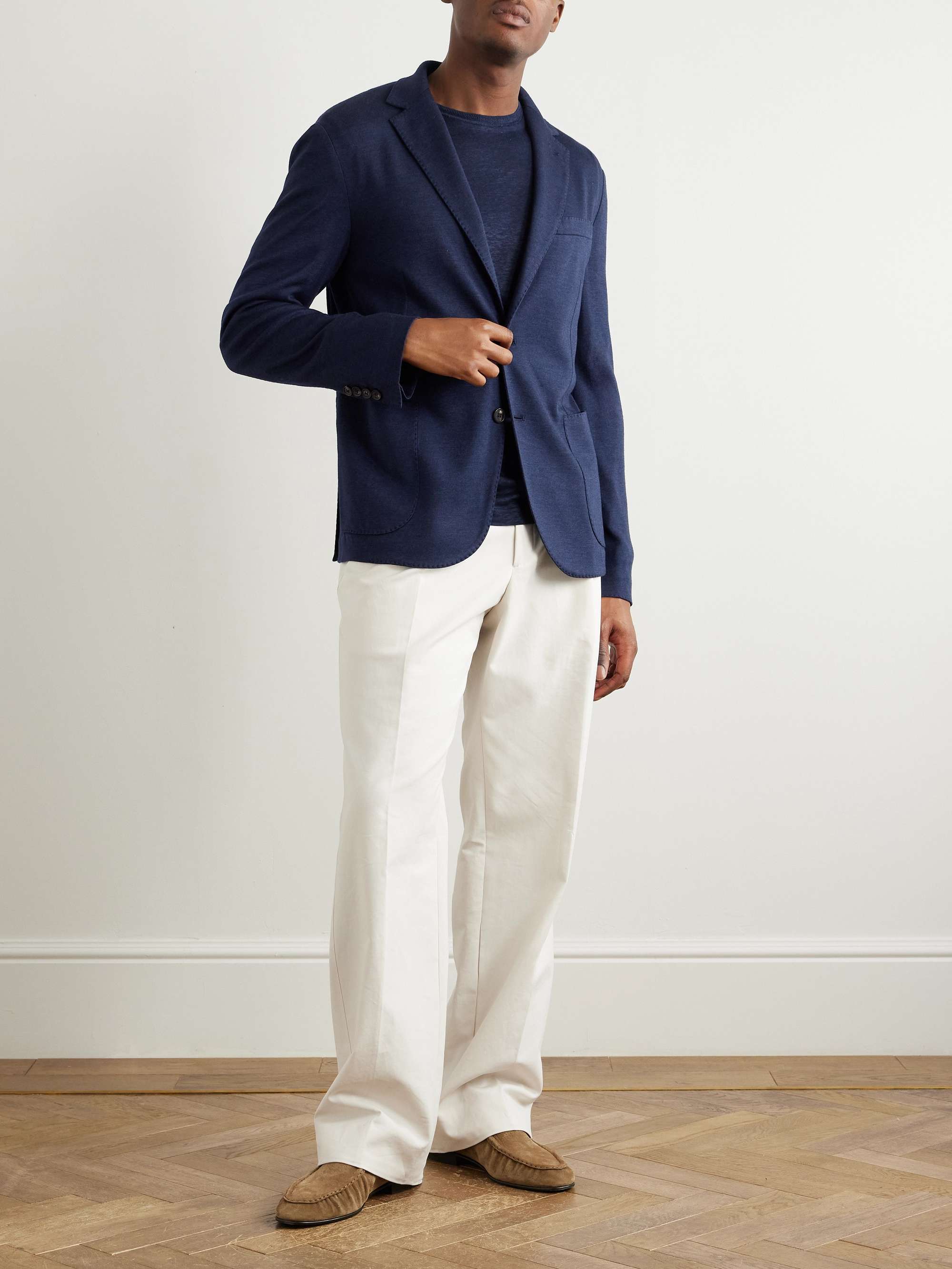 Cashmere and Silk-Blend Blazer view