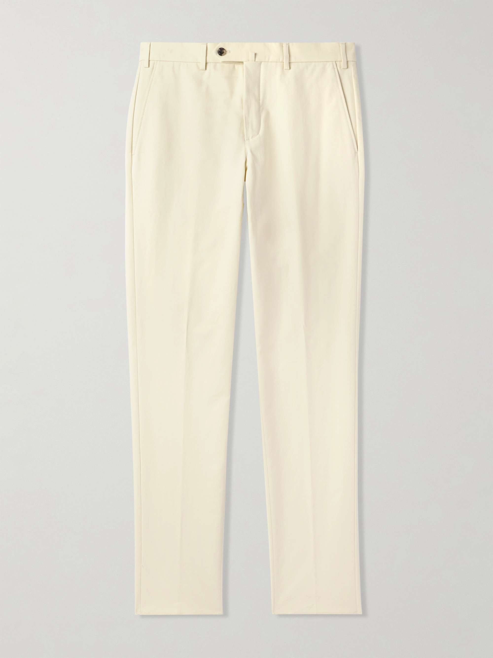 Carlo Hyannis Tapered Cotton-Blend Trousers view